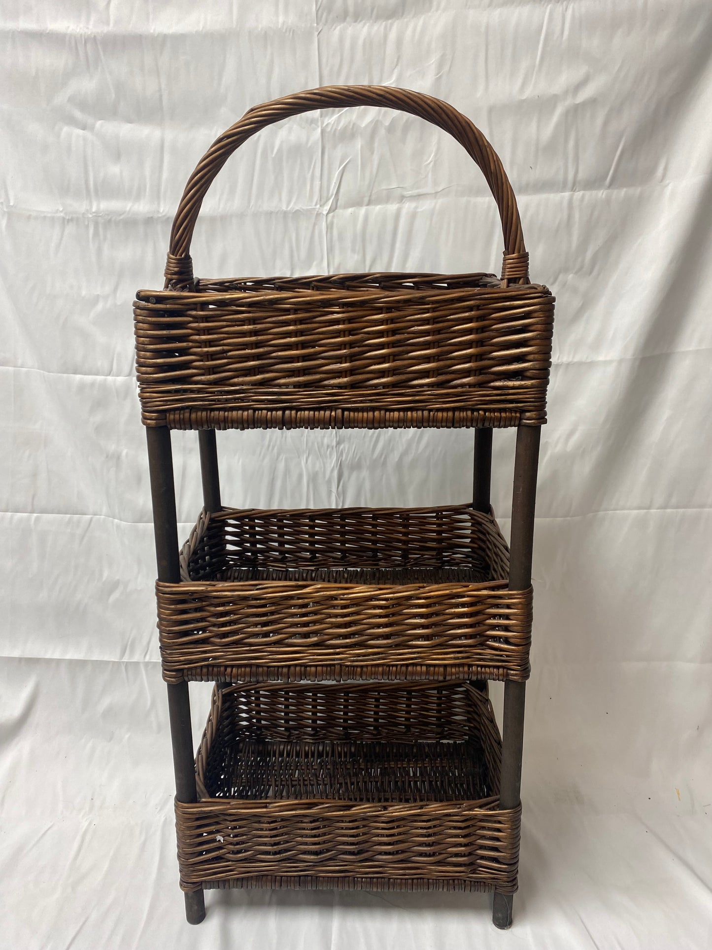 Three-tier Wicker Basket
