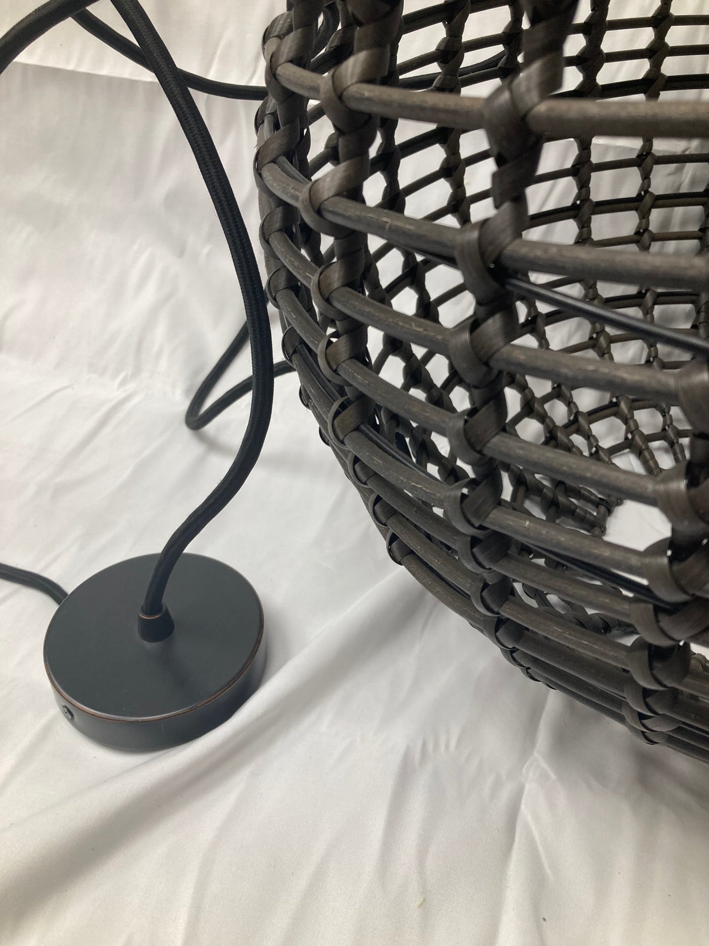 Arhaus Coronado Outdoor Pendant Light – Woven Globe Design