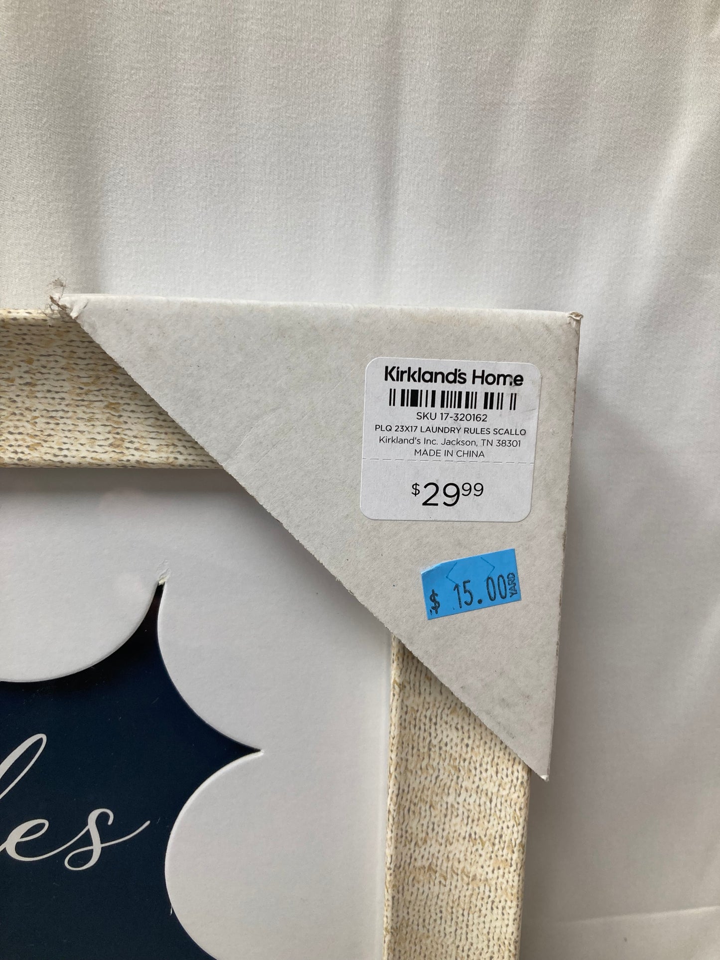 Kirkland’s Home “Laundry Rules” Wall Art
