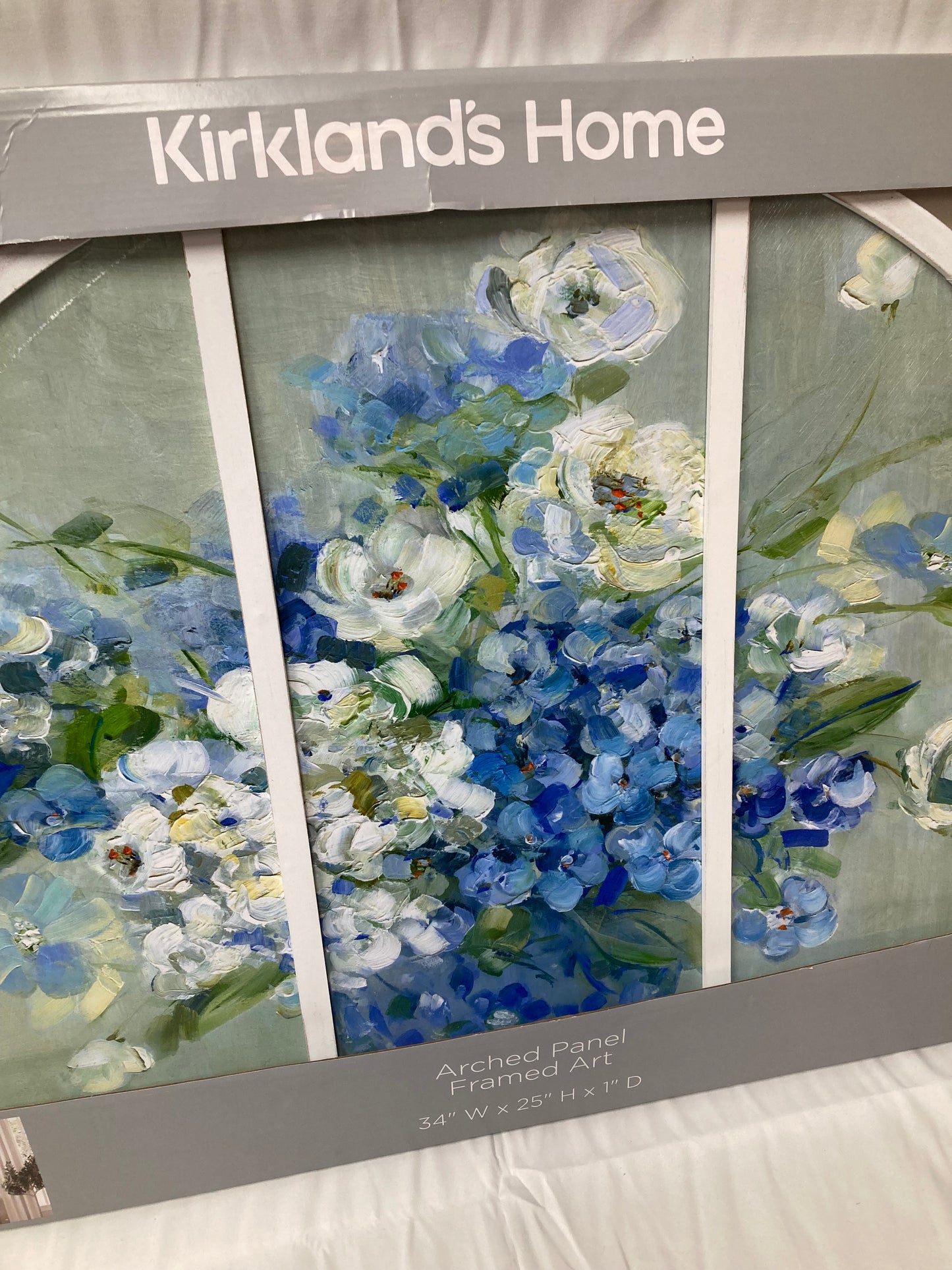 Kirkland’s Home Arched Panel “Heavenly Hydrangea” Wall Art