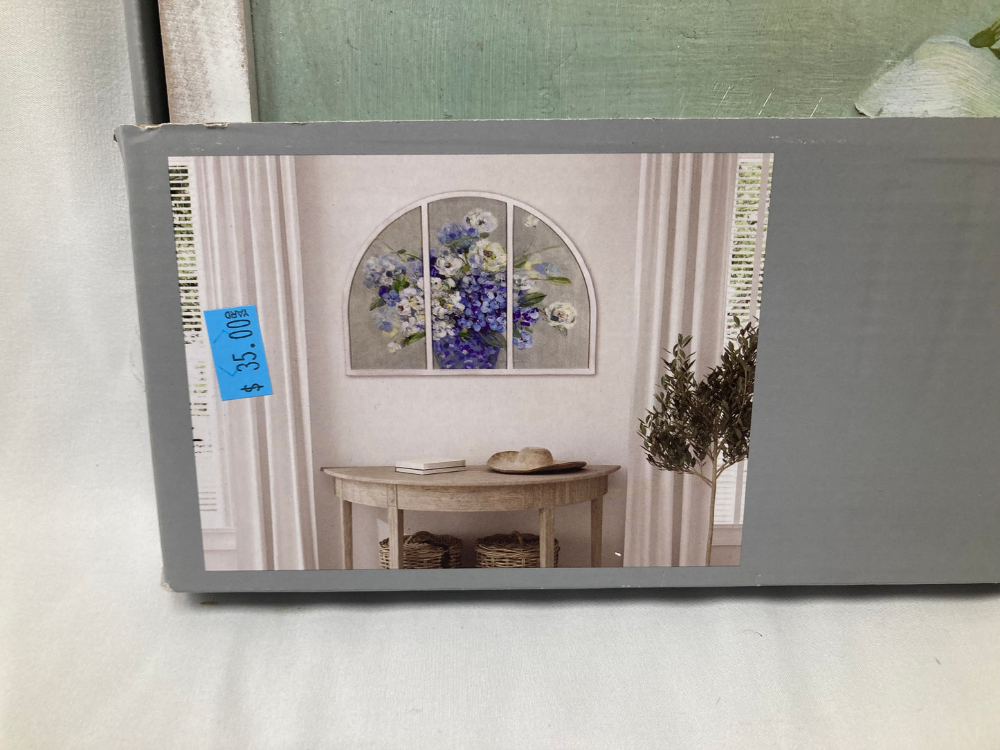 Kirkland’s Home Arched Panel “Heavenly Hydrangea” Wall Art