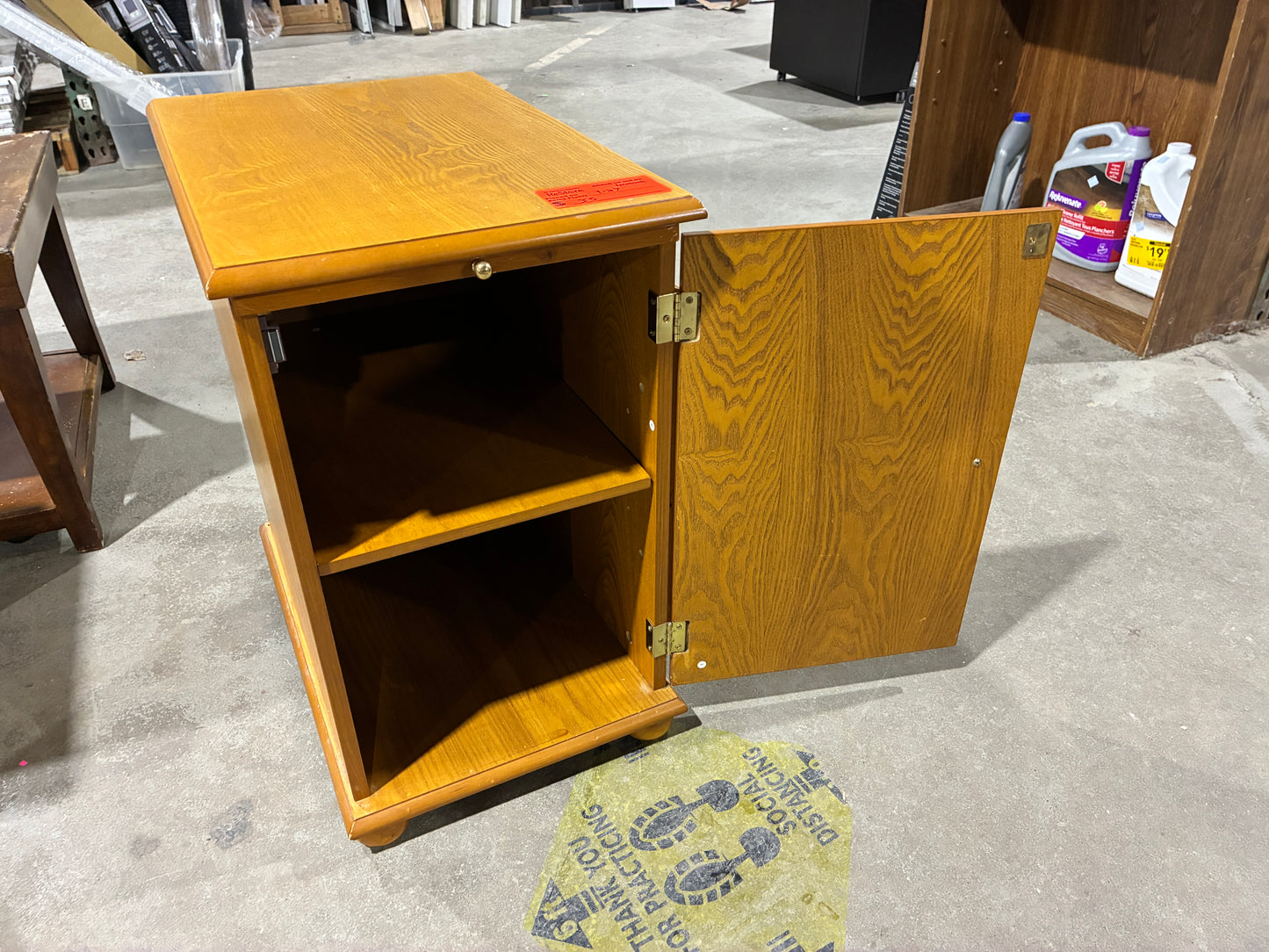 Wood Cabinet with Pull Out Shelf