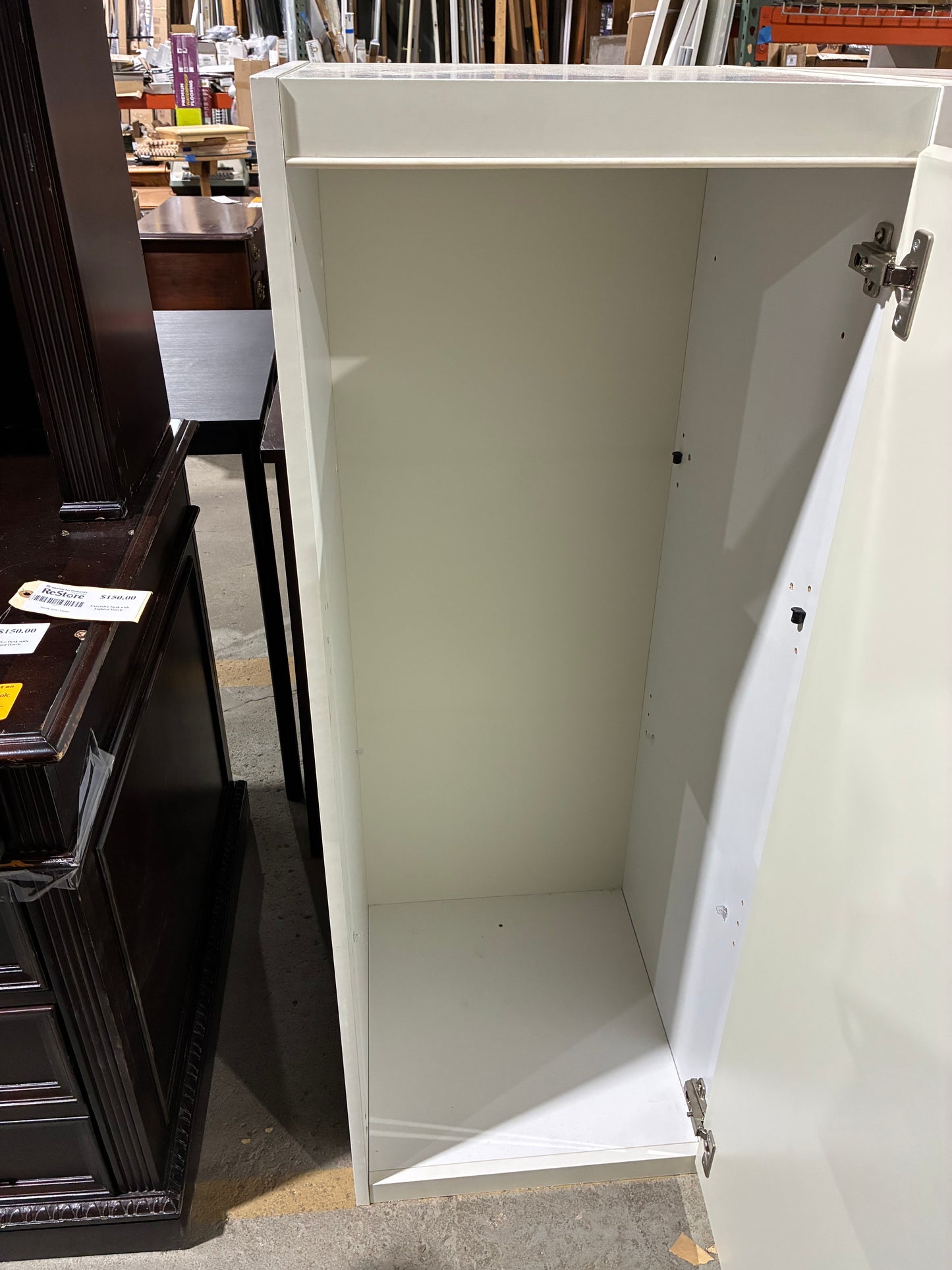 Modern White Storage Cabinet #2