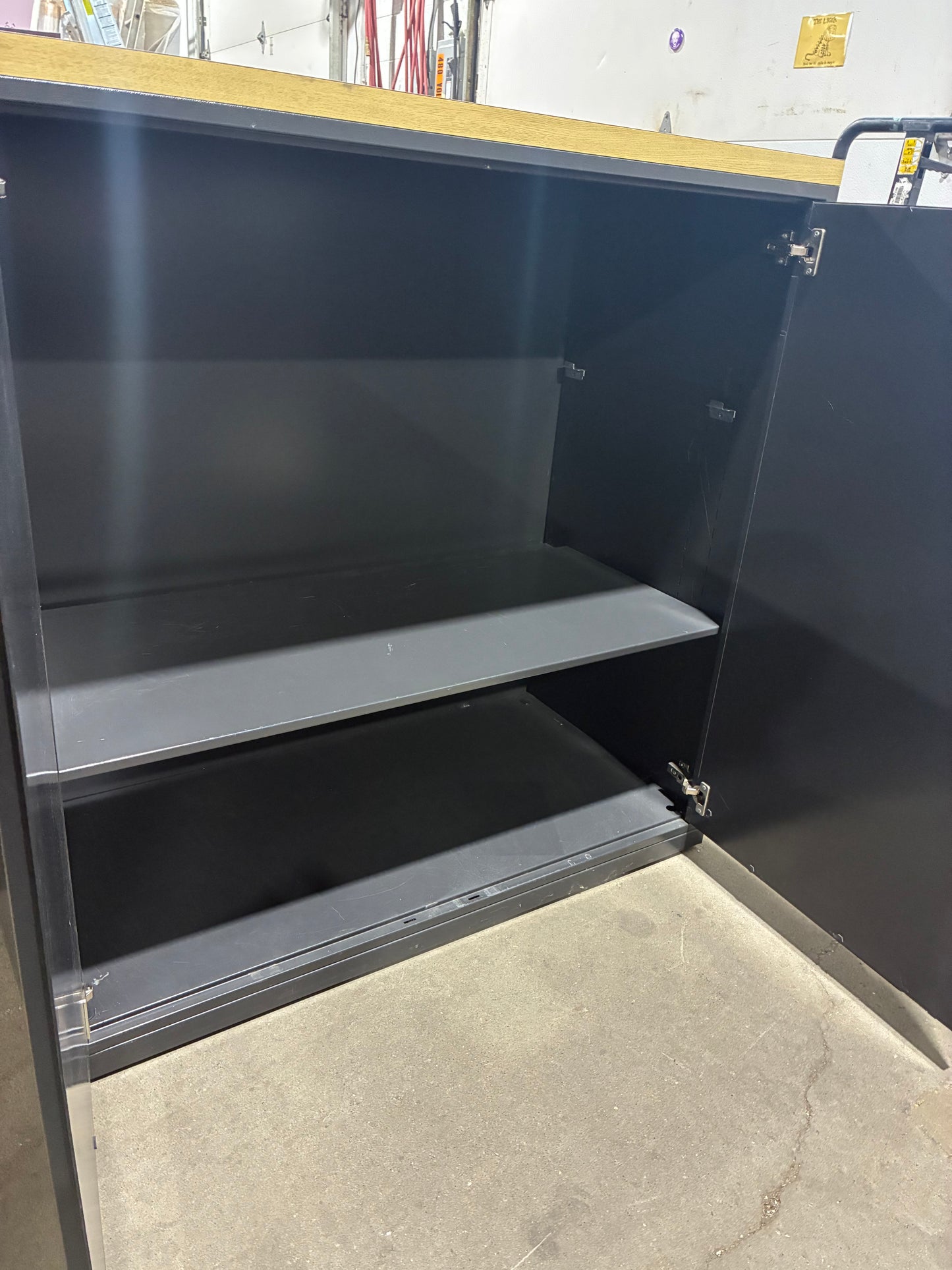 Modern Two-Tone Storage Cabinet