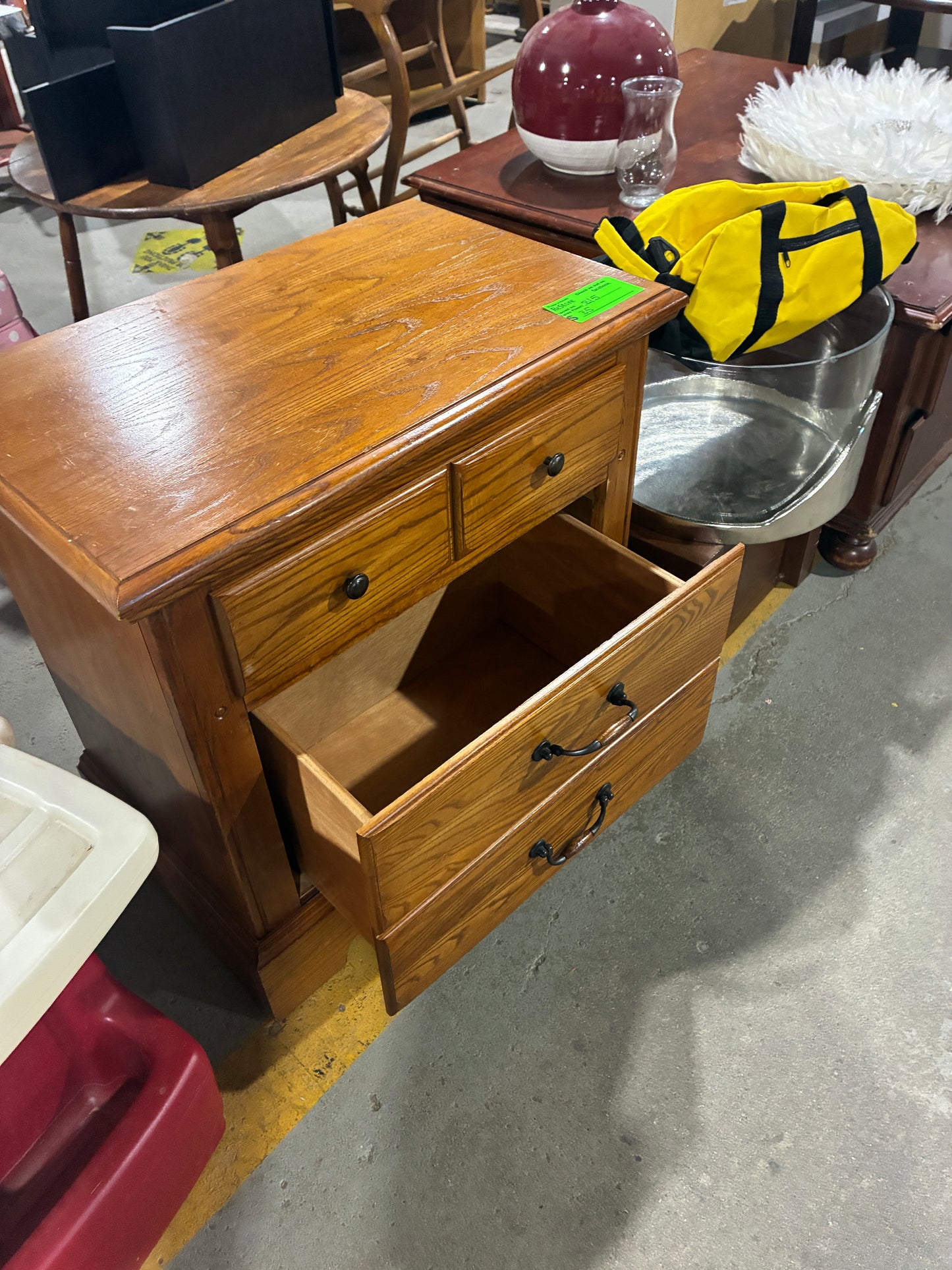 Solid Oak Nightstand