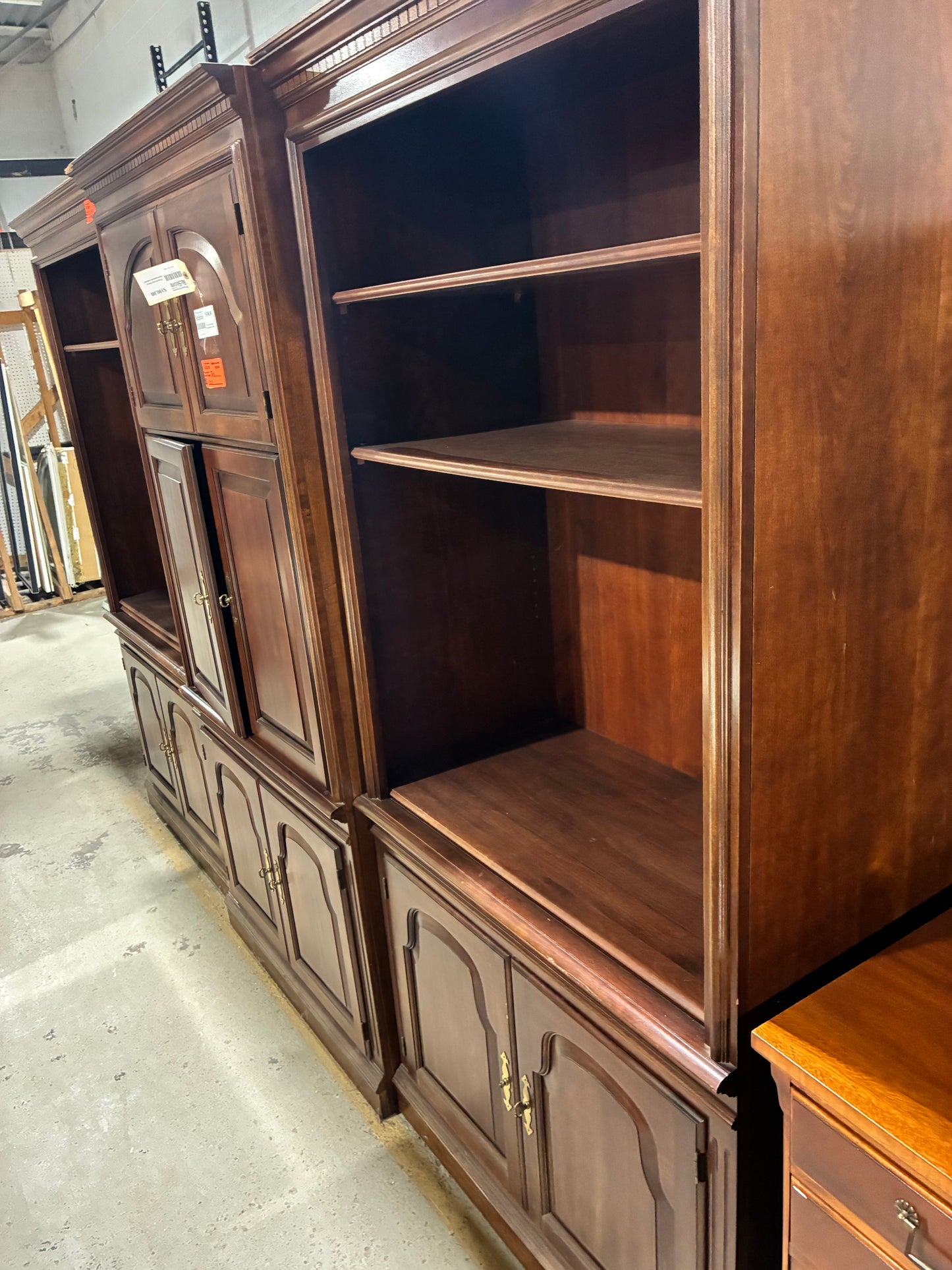 Traditional Entertainment Center with Storage Cabinets #2