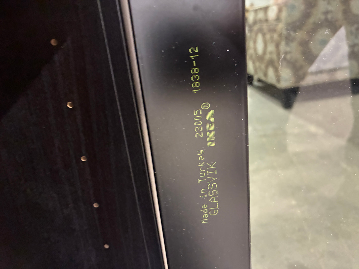IKEA BESTÅ Black Glass Door Storage Cabinet