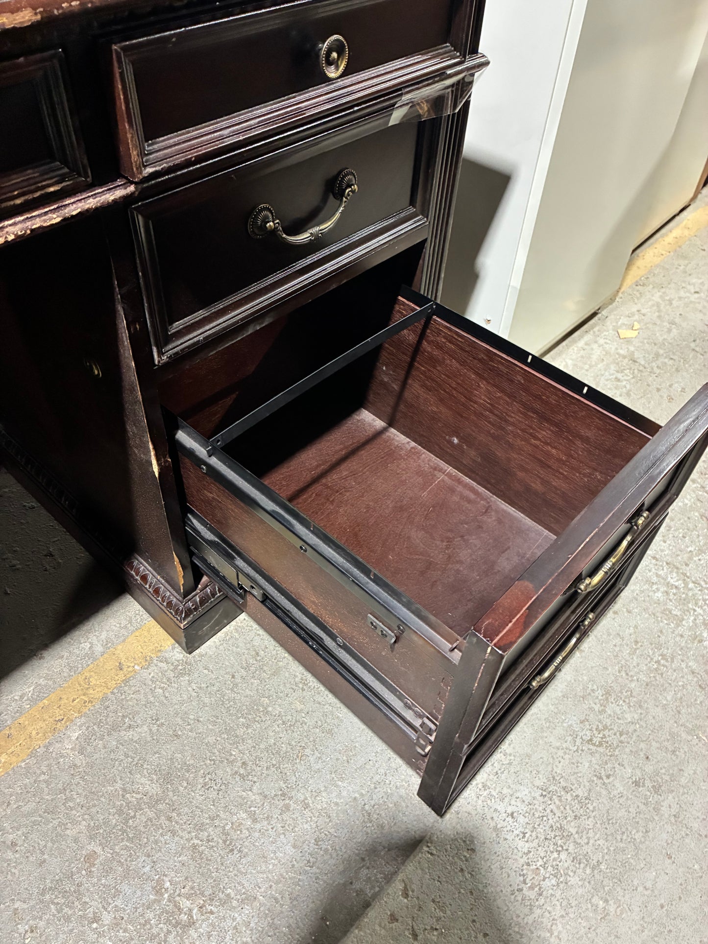 Executive Desk with Lighted Hutch