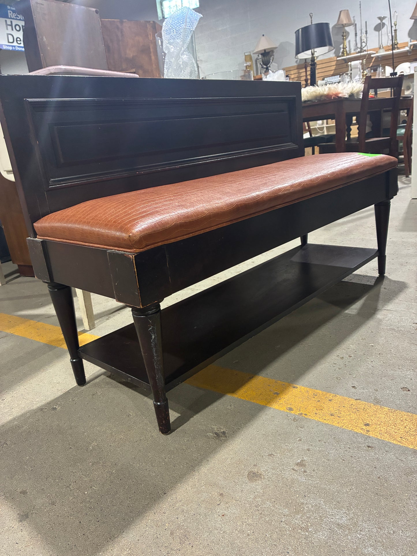 Upholstered Entryway Storage Bench