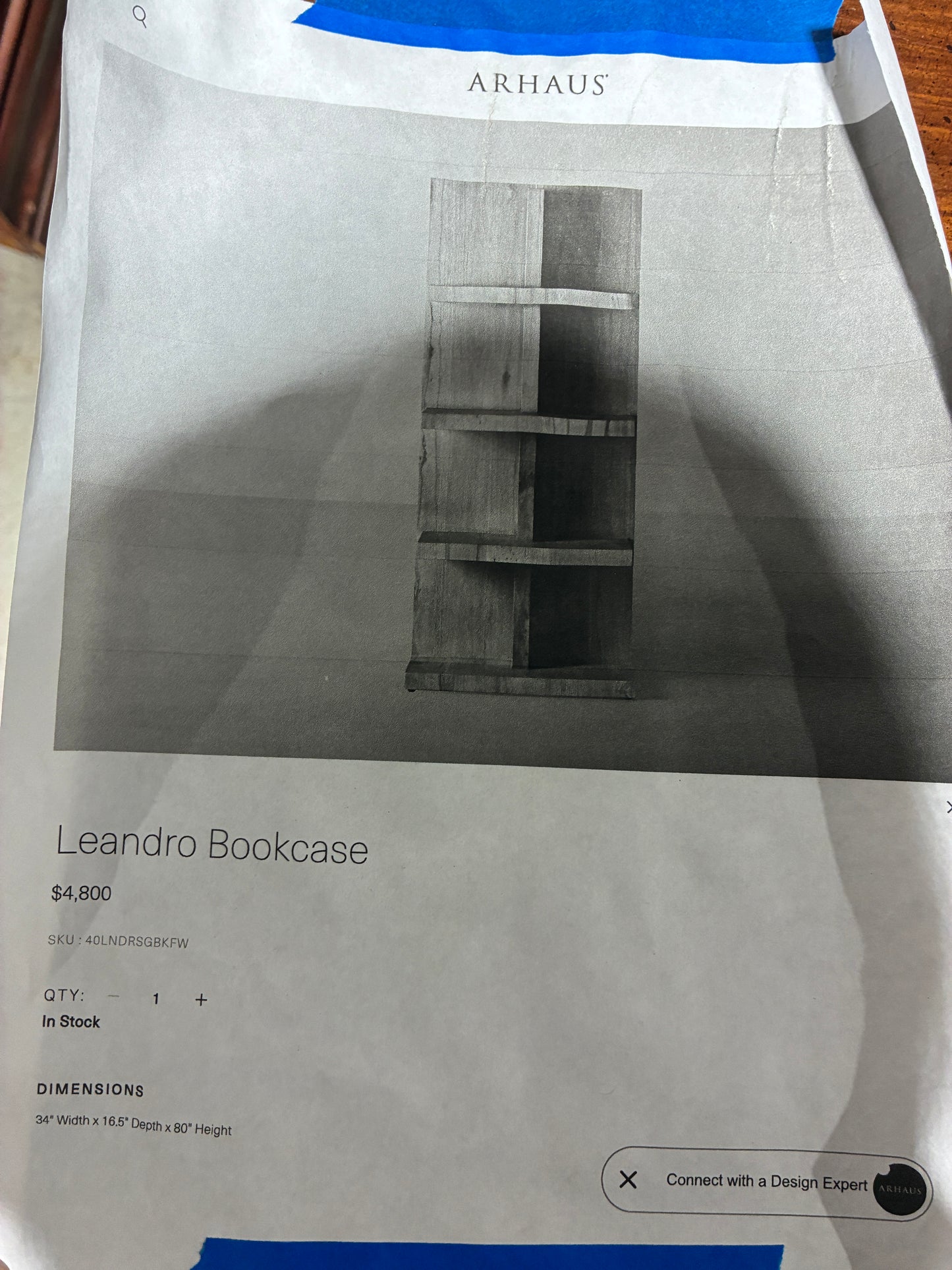 Arhaus Leandro Bookcase