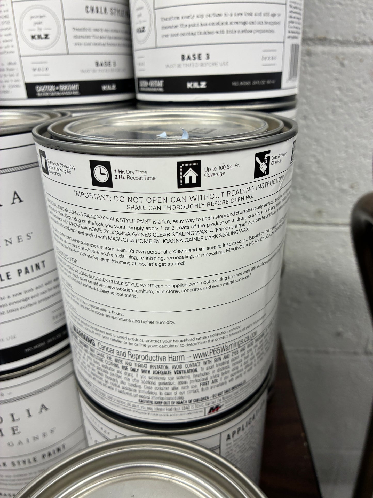 Magnolia Home by Joanna Gaines Chalk Style Paint (Base 3)