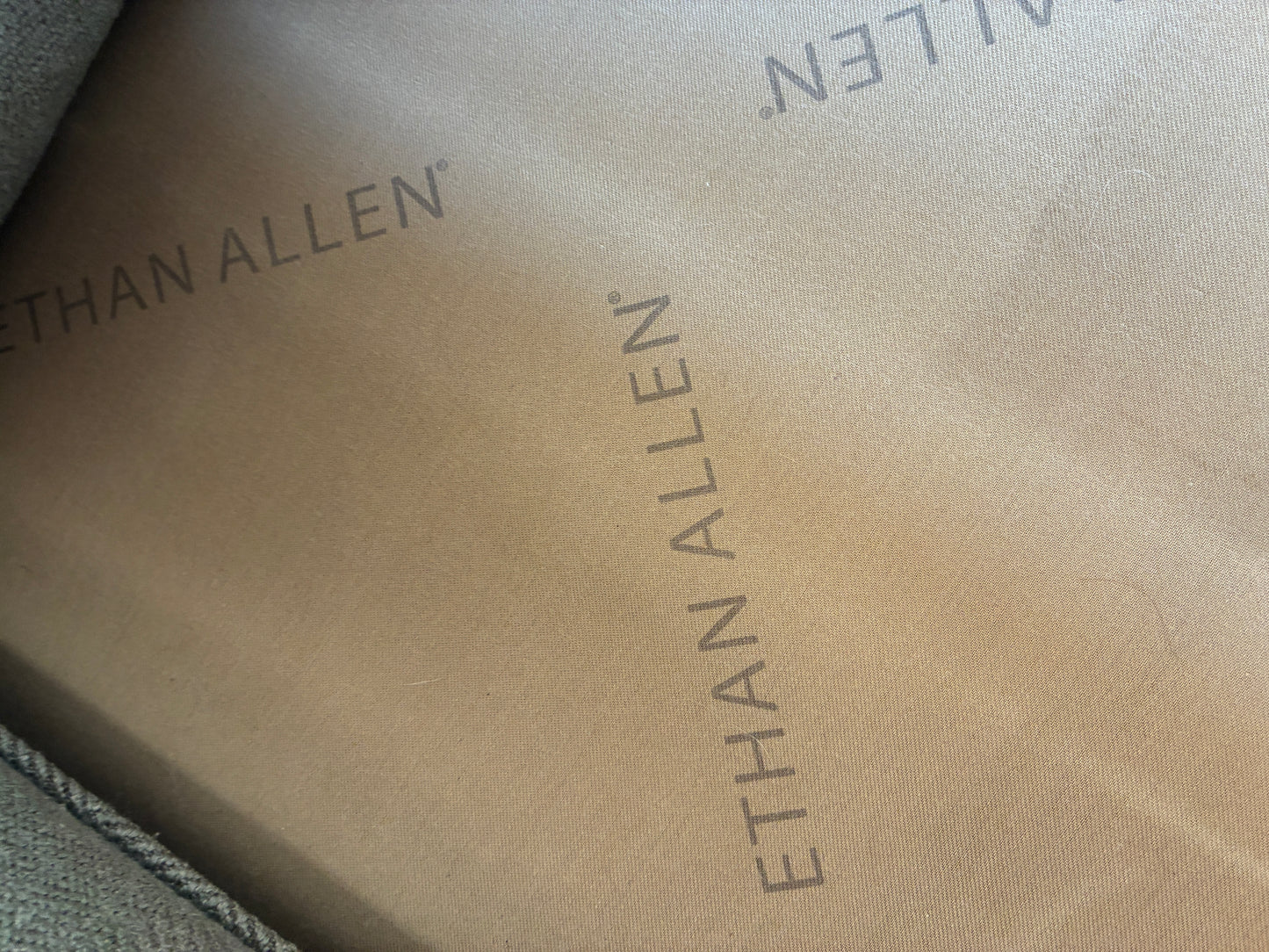 Ethan Allen Gray Sectional Sofa