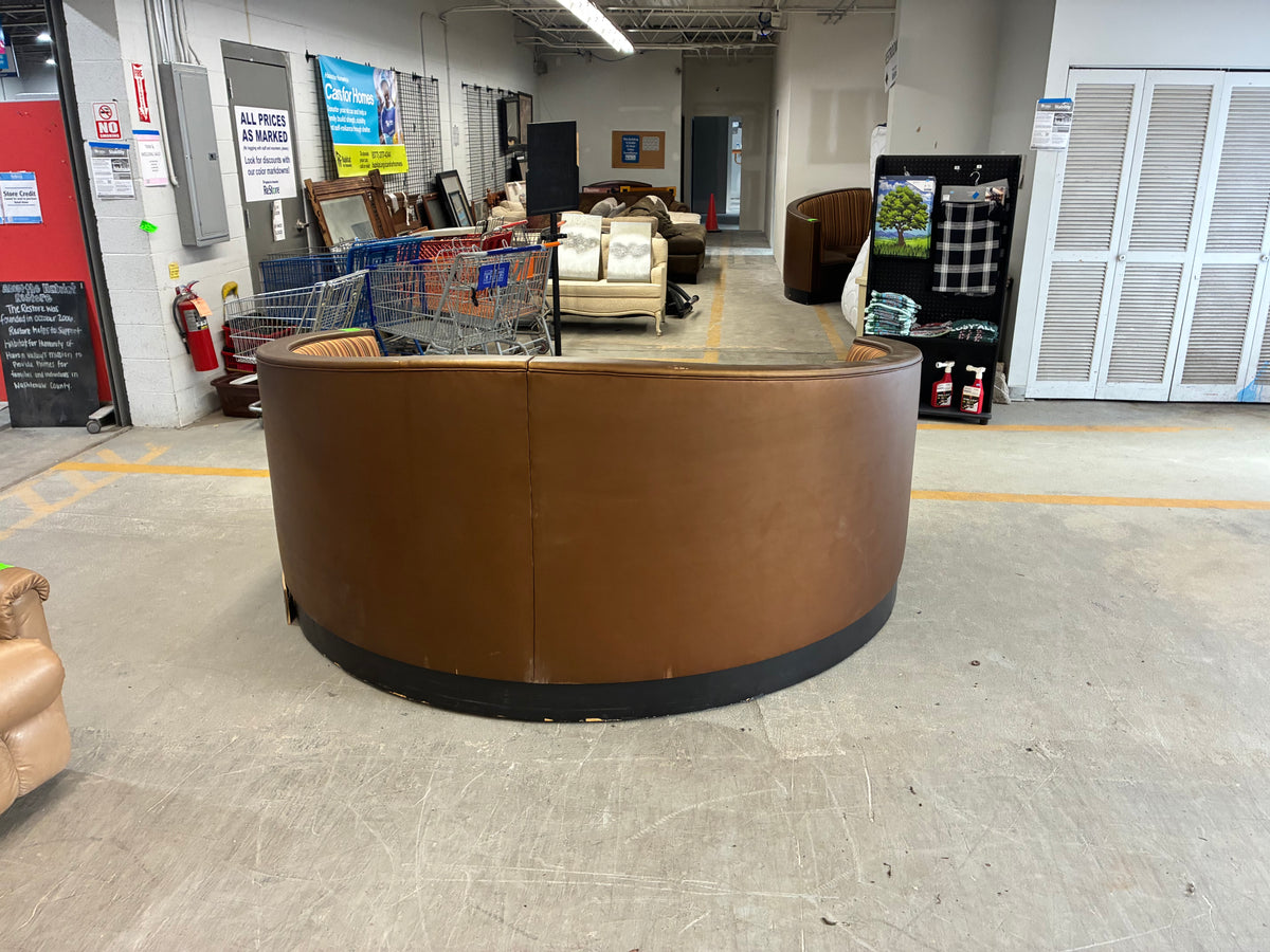 Large Curved Commercial Booth Seating