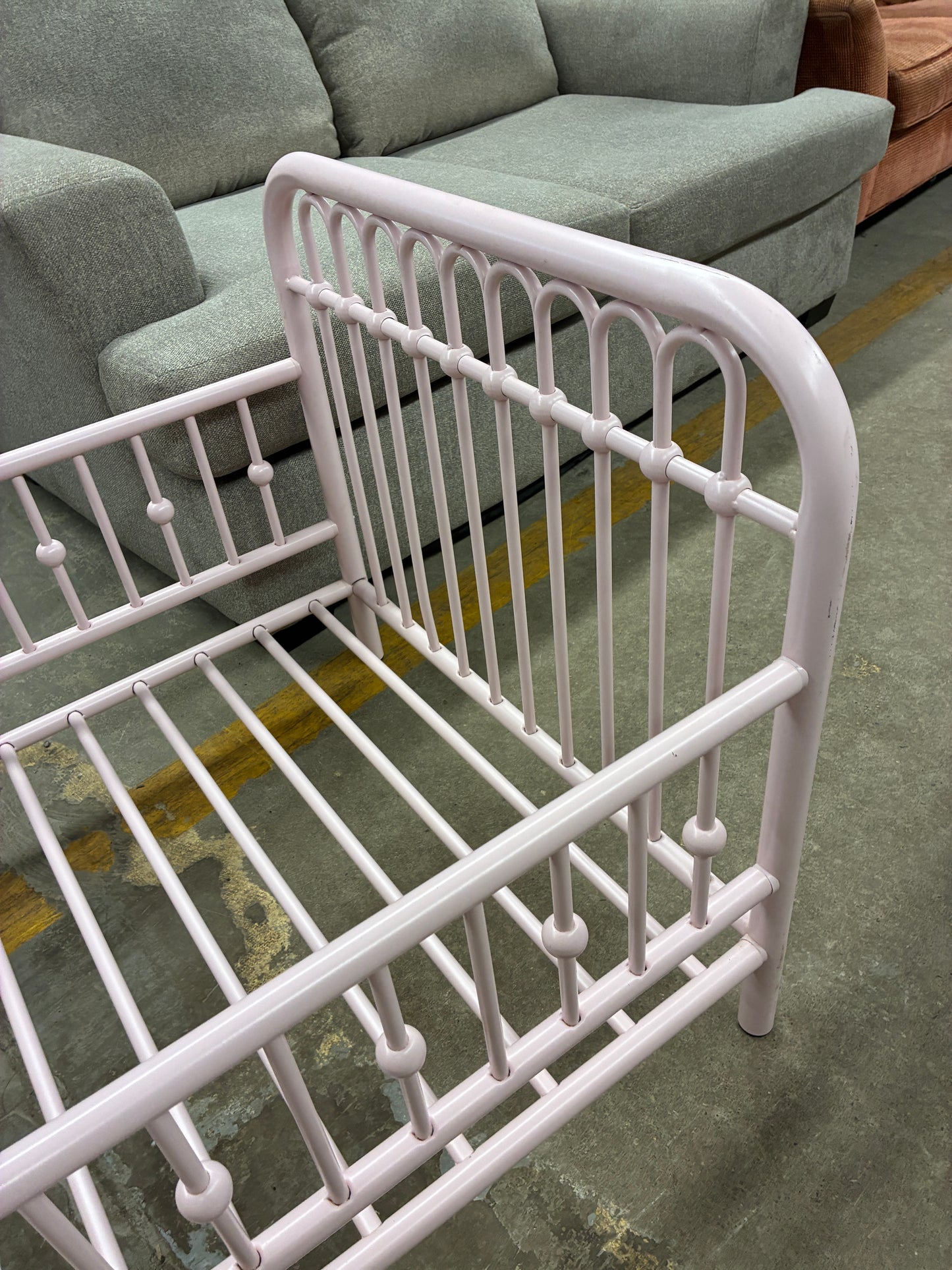 Pink Metal Kids Bed Frame