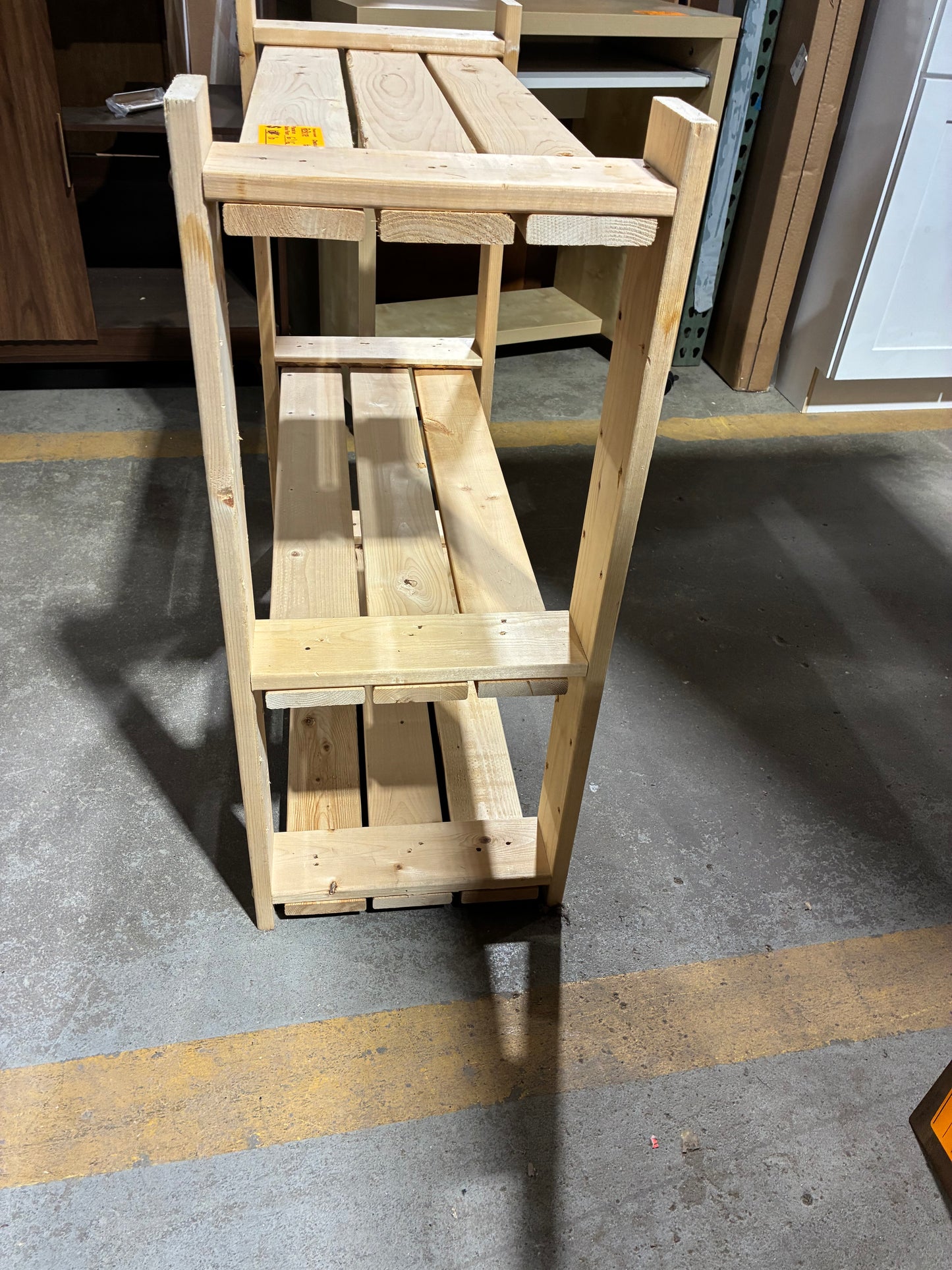 Handcrafted Solid Wood Utility Shelf