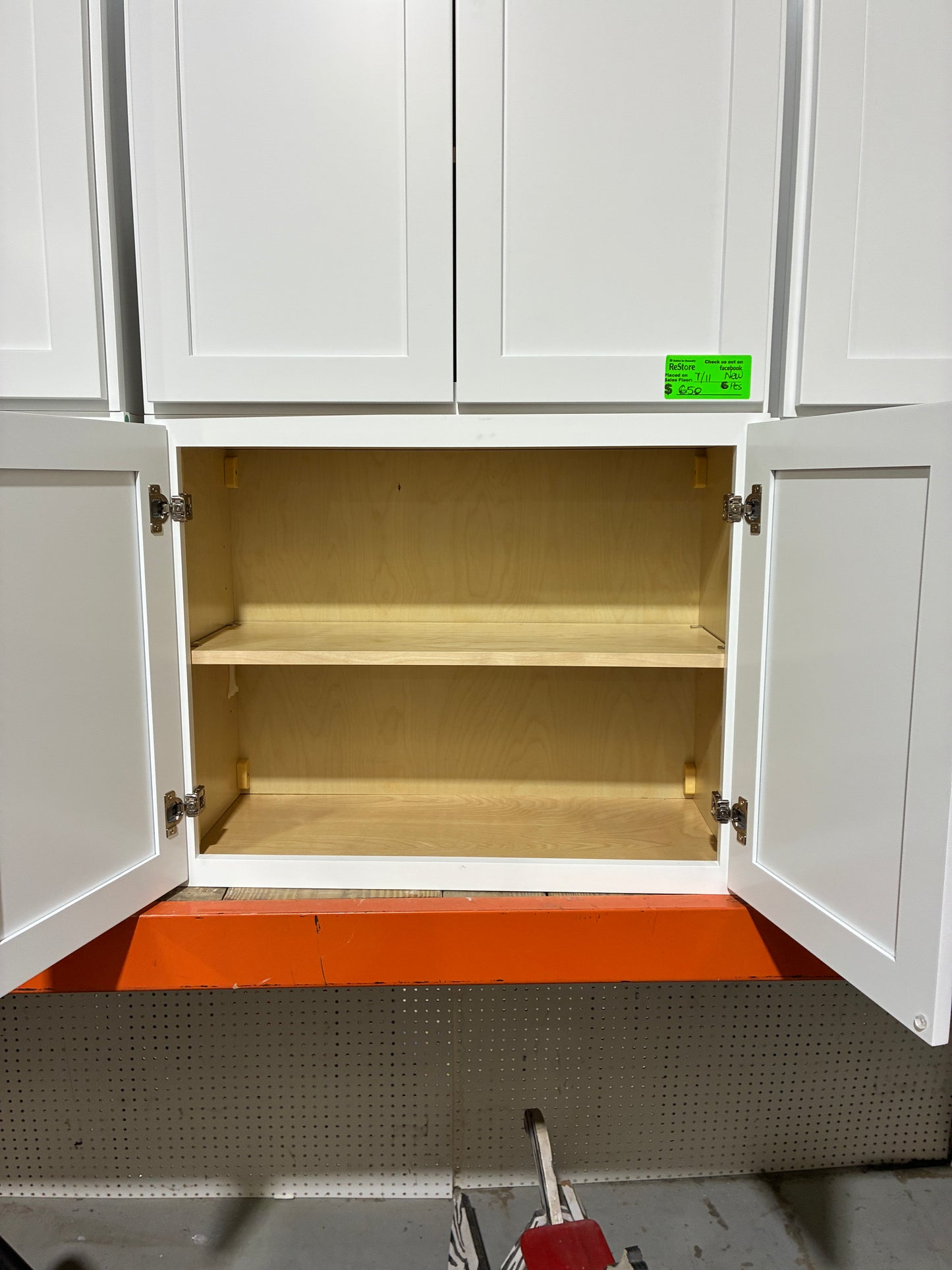 6-Piece White Shaker Wall Cabinet Set