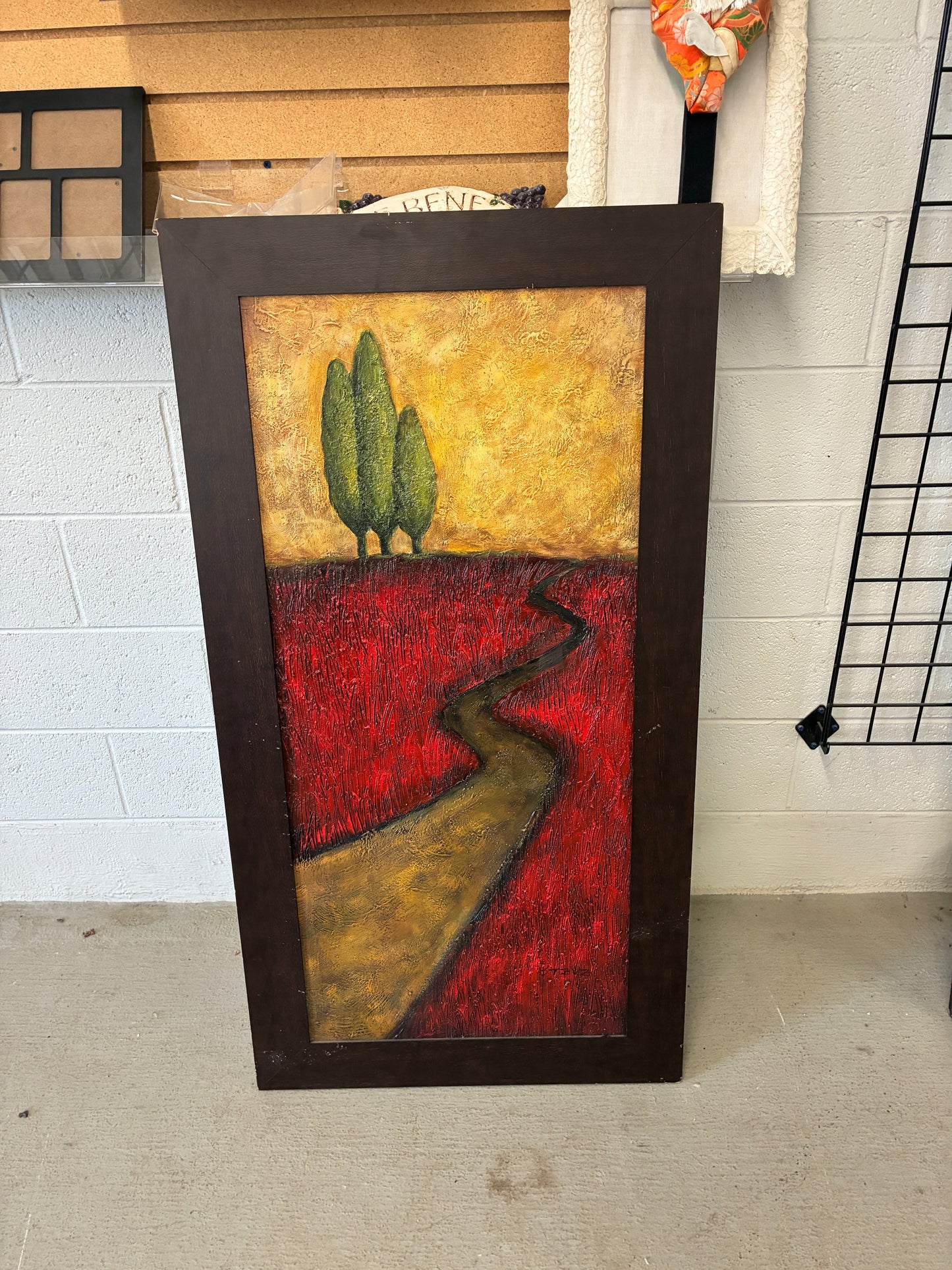 Framed Tuscan Landscape Wall Art