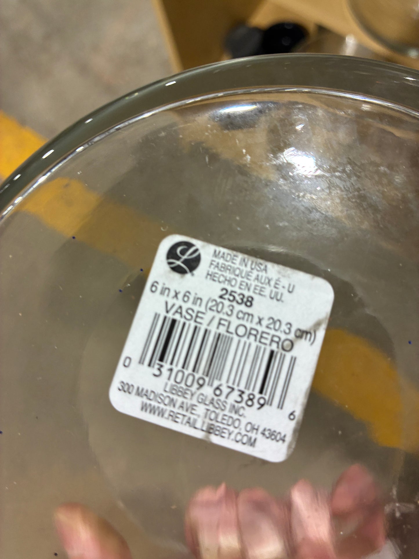 Libbey Clear Glass Cylinder Vases