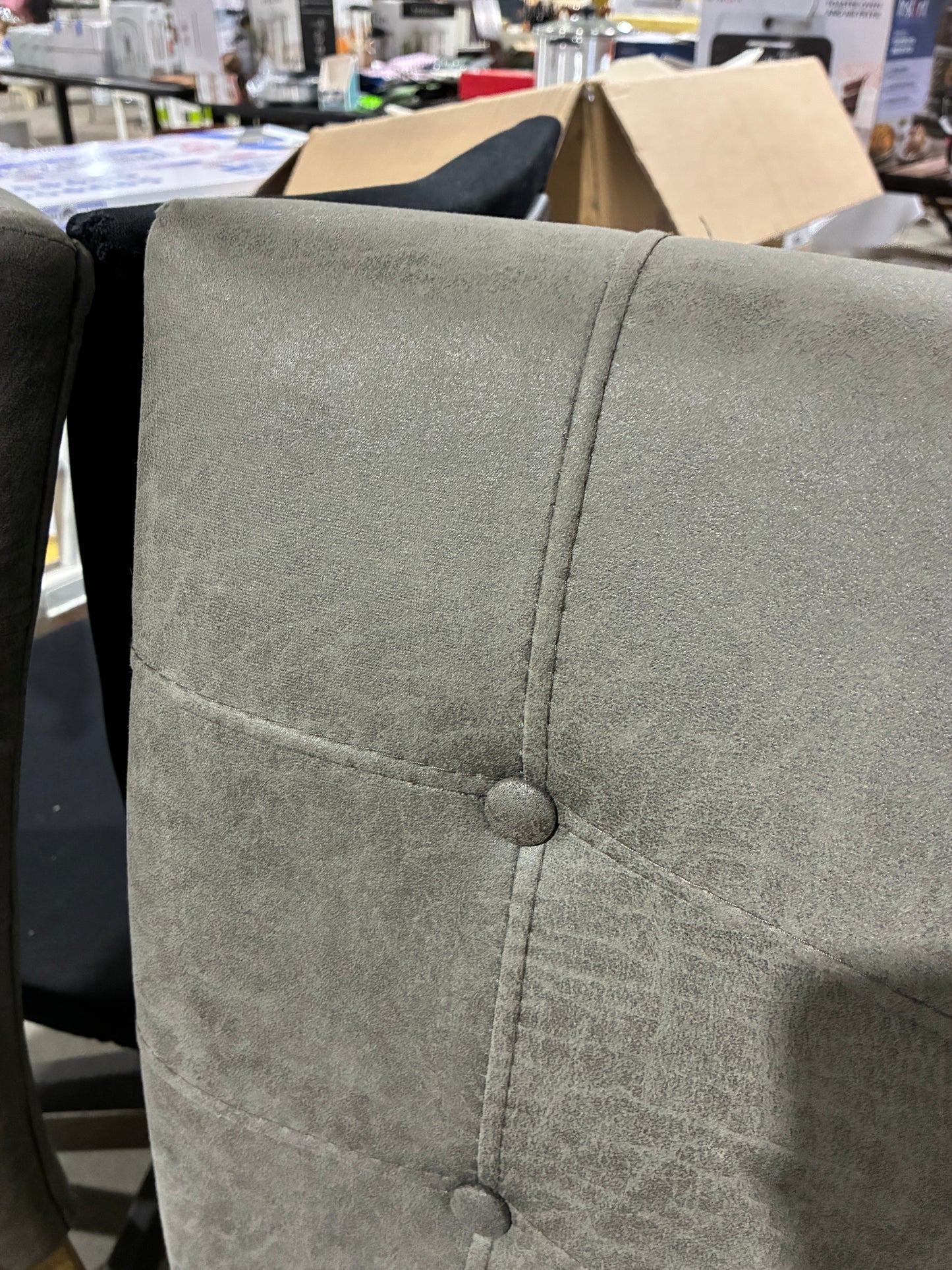 Upholstered Dining Chairs with Wood Legs