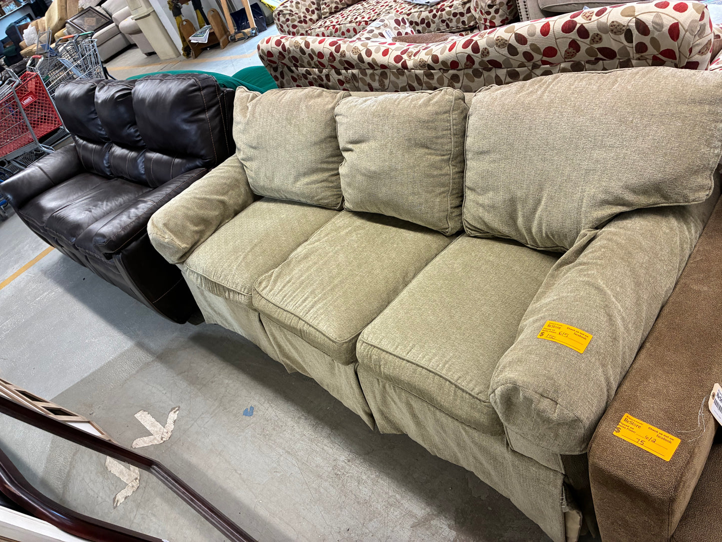 Heritage House Three-Cushion Sofa