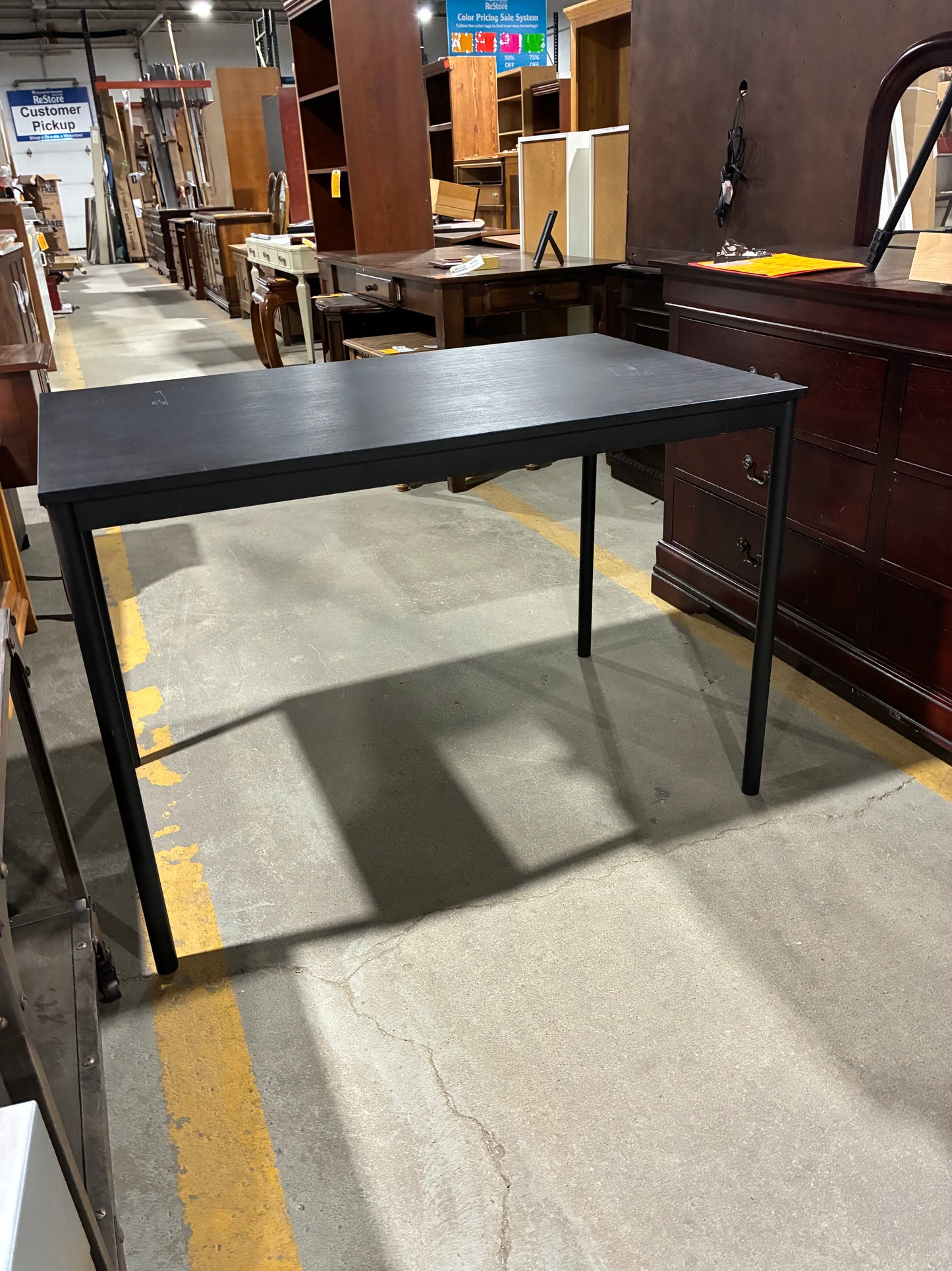 Modern Black Writing Desk
