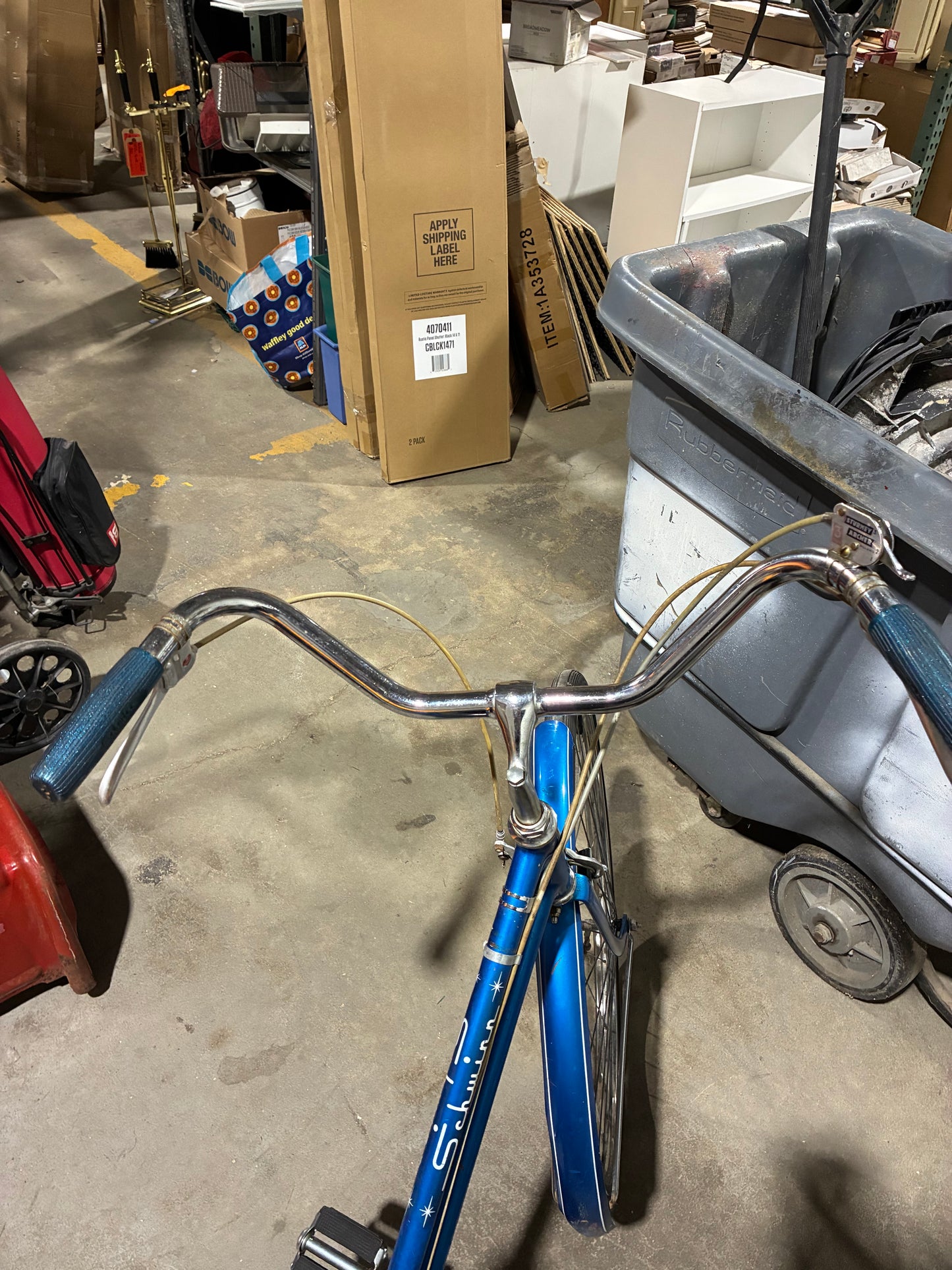 Vintage Blue Schwinn Cruiser Bicycle