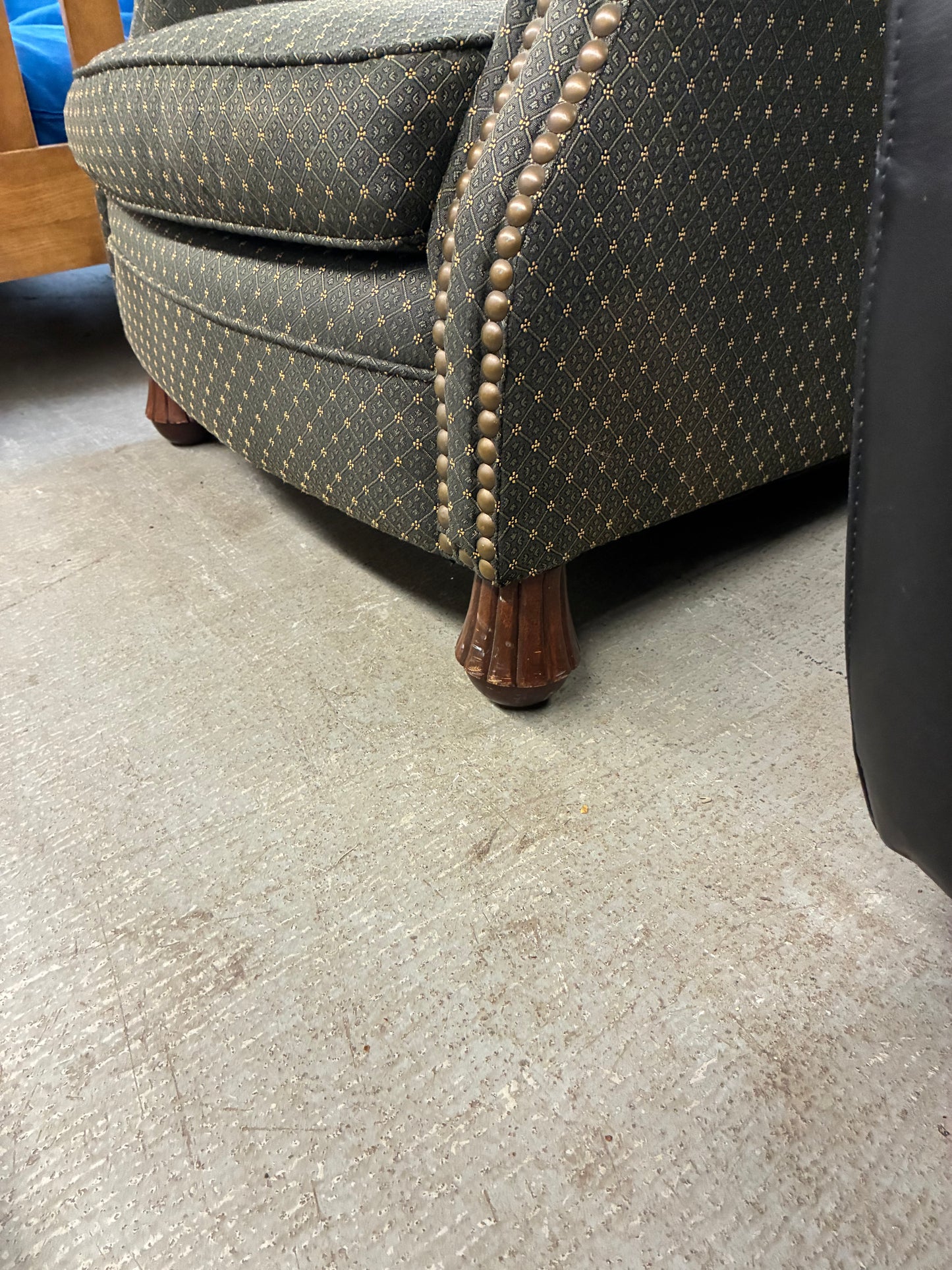 Wingback Accent Chair with Nailhead Trim