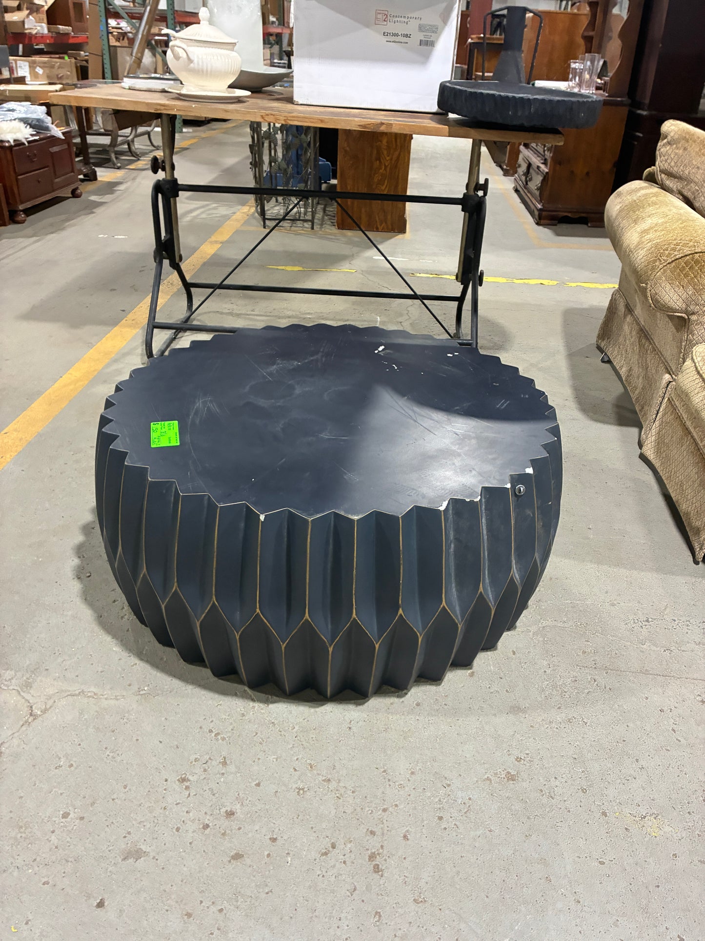 Arhaus Round Sculptural Coffee Table