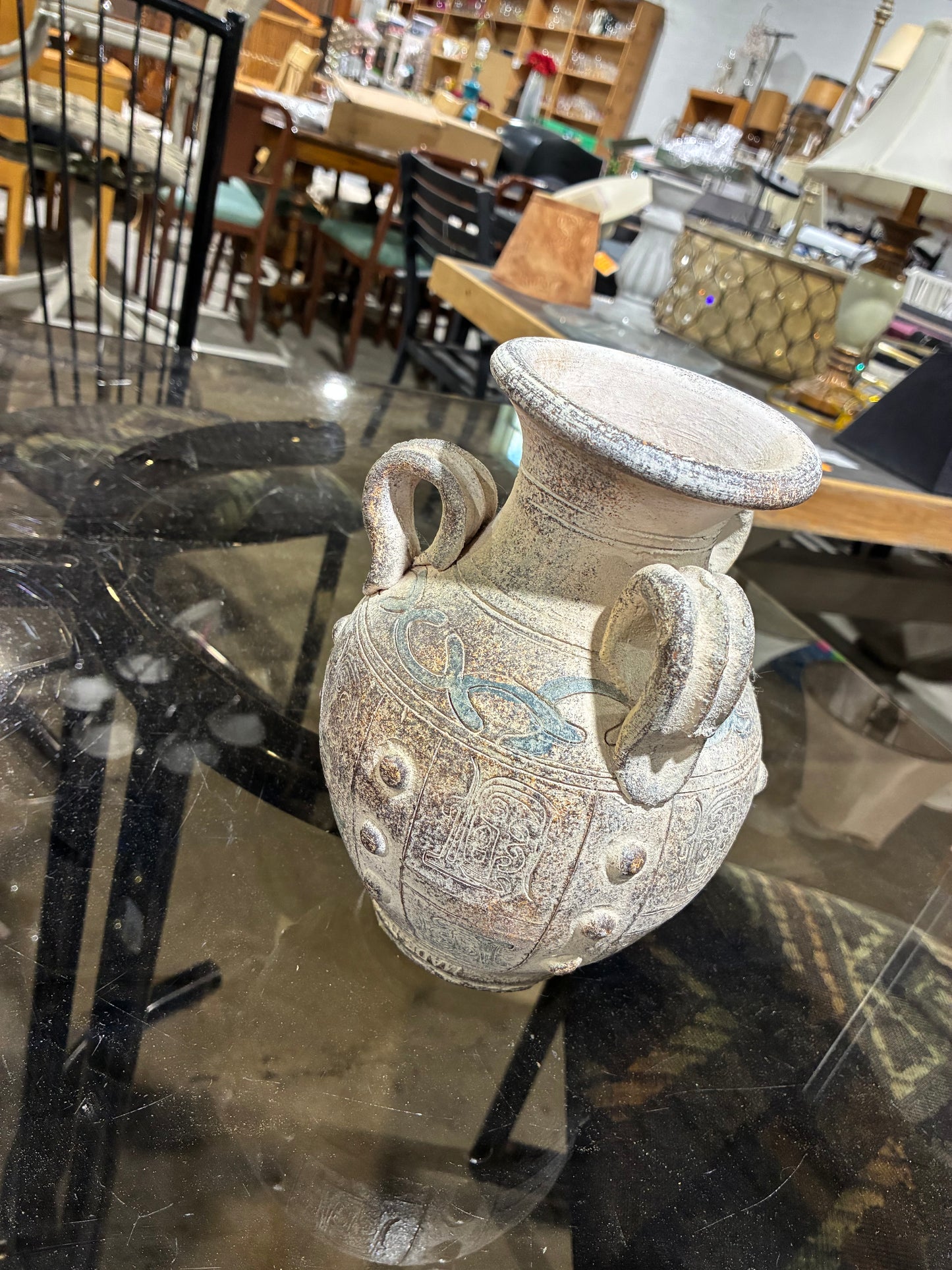Mediterranean Style Decorative Urn Vase