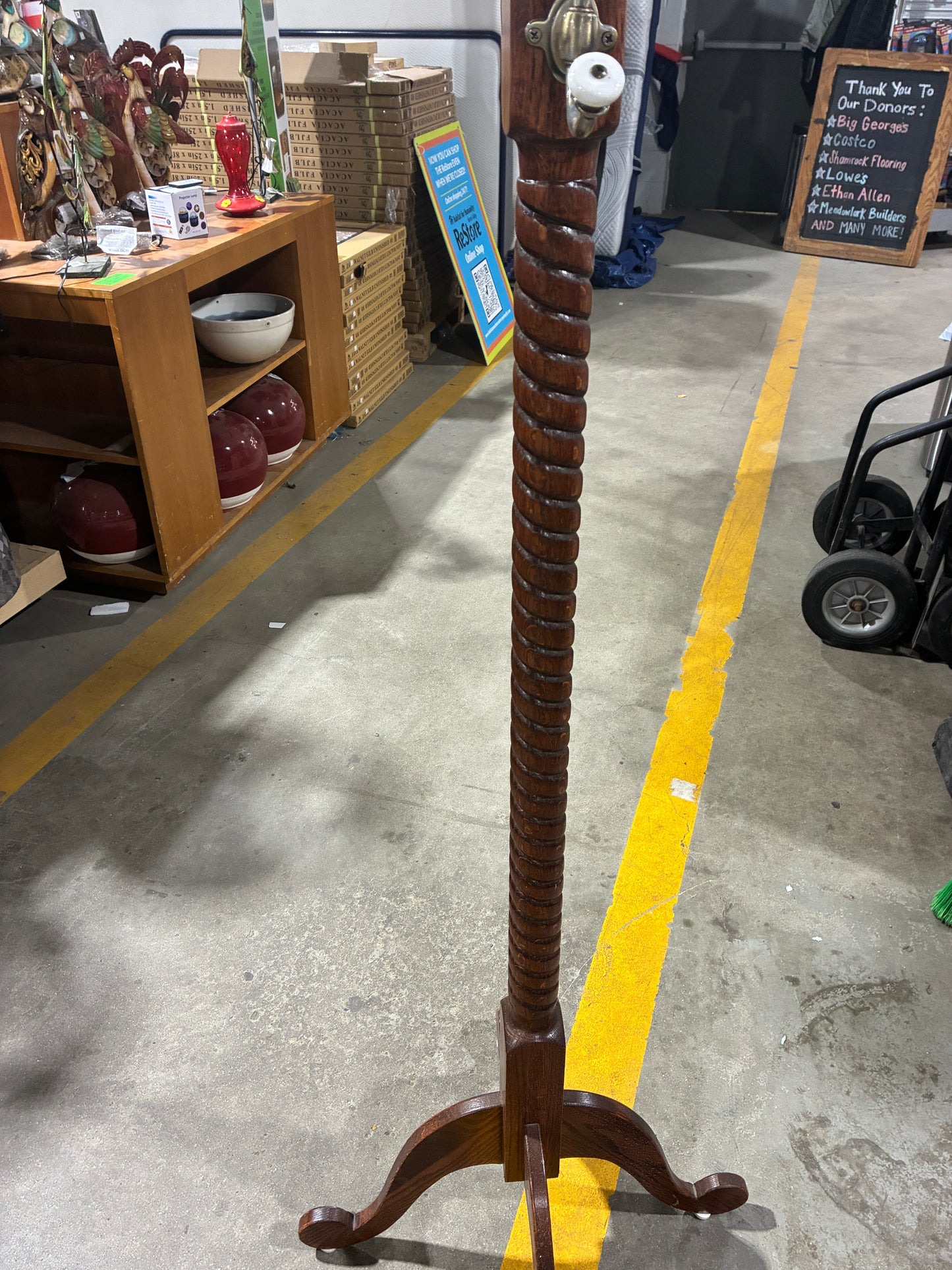 Vintage Solid Wood Coat Rack