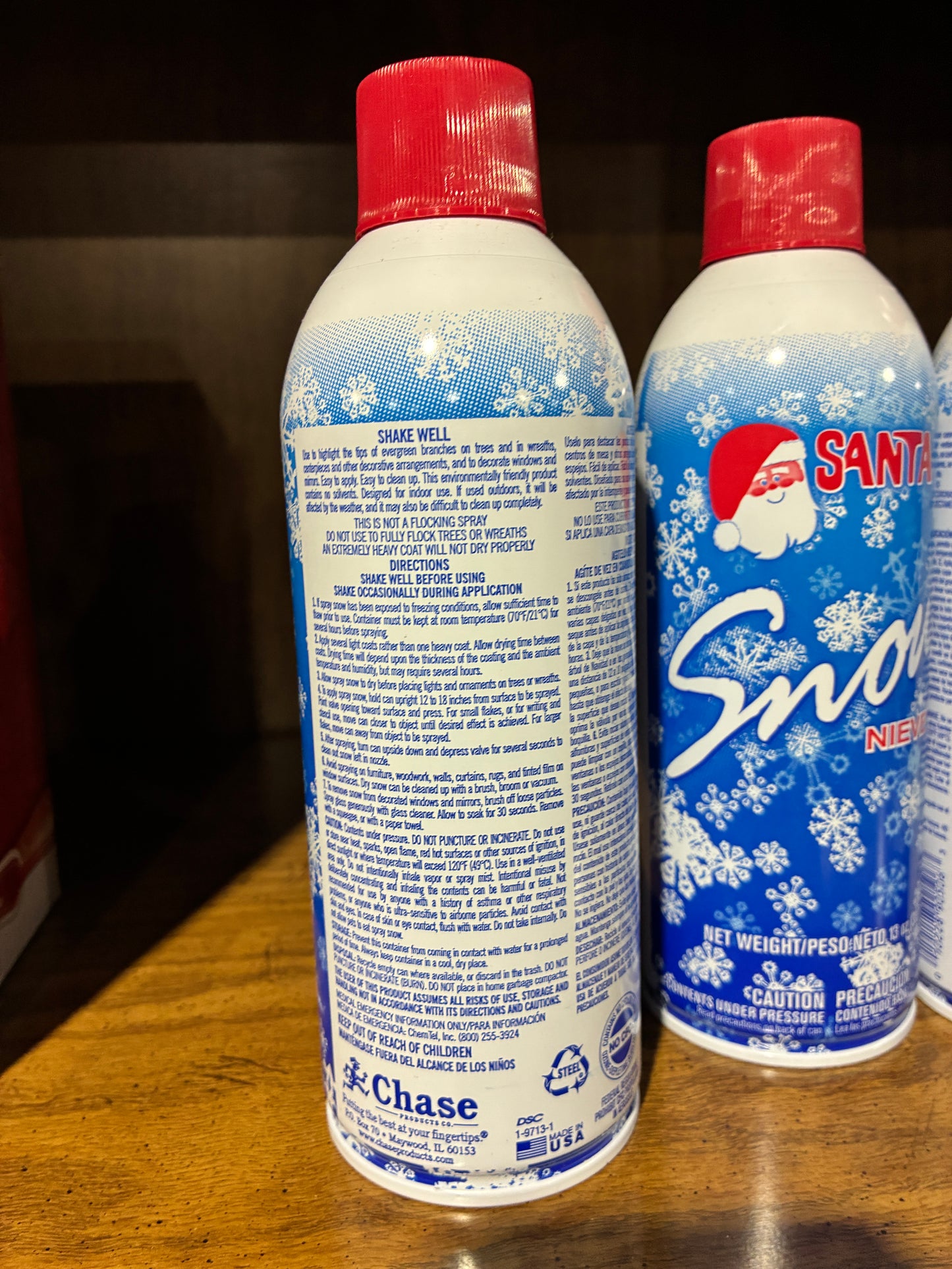 Santa Snow Spray Decorative Aerosol Cans $2 each