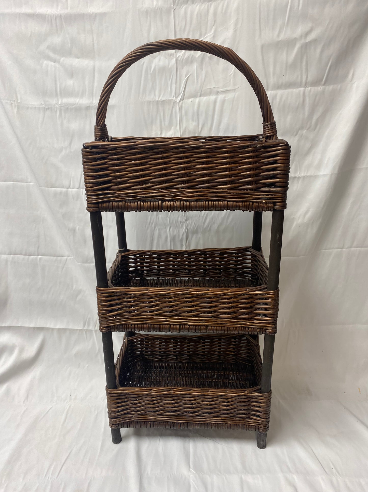 Three-tier Wicker Basket