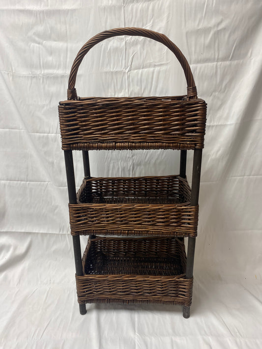 Three-tier Wicker Basket