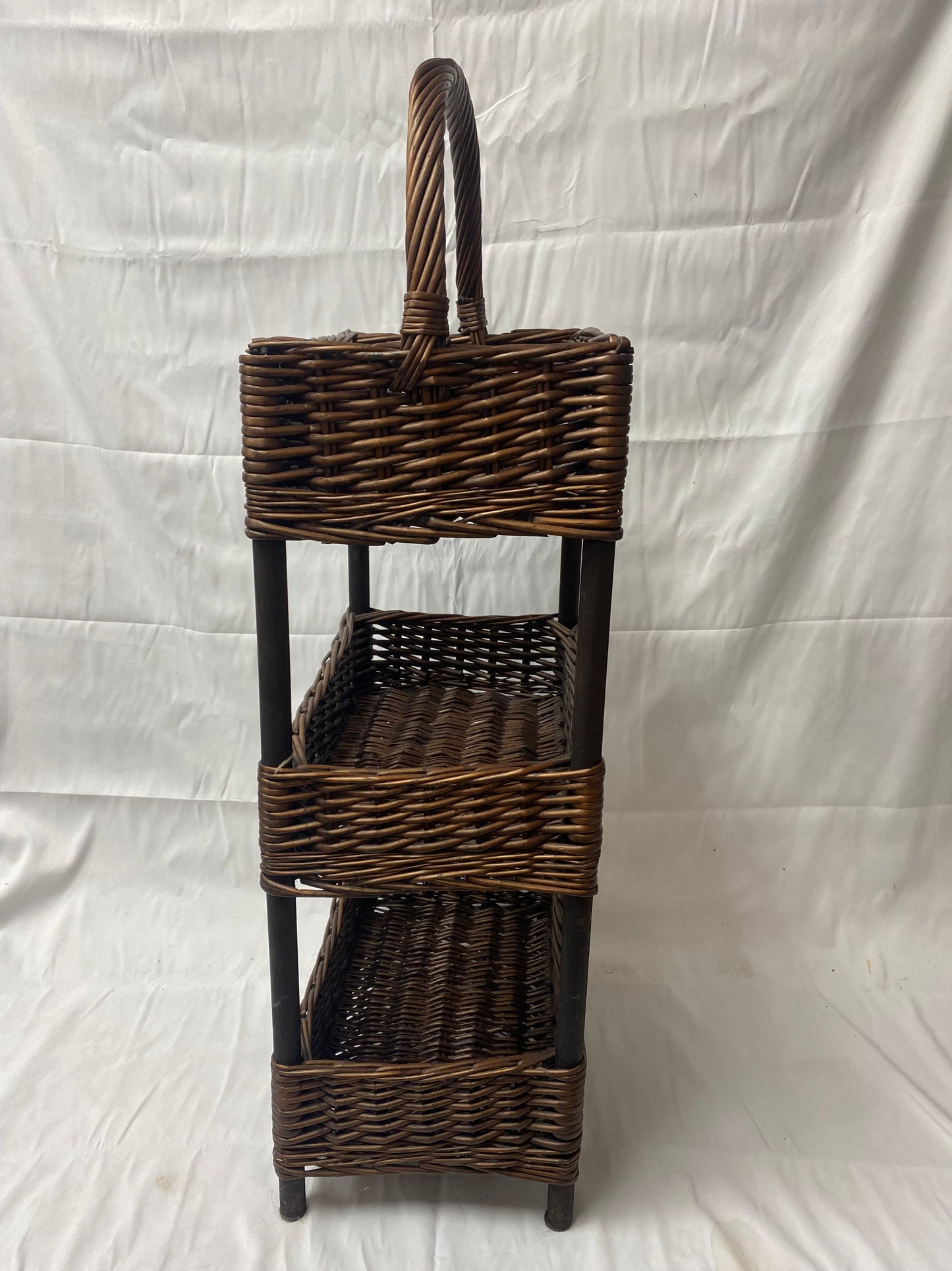 Three-tier Wicker Basket
