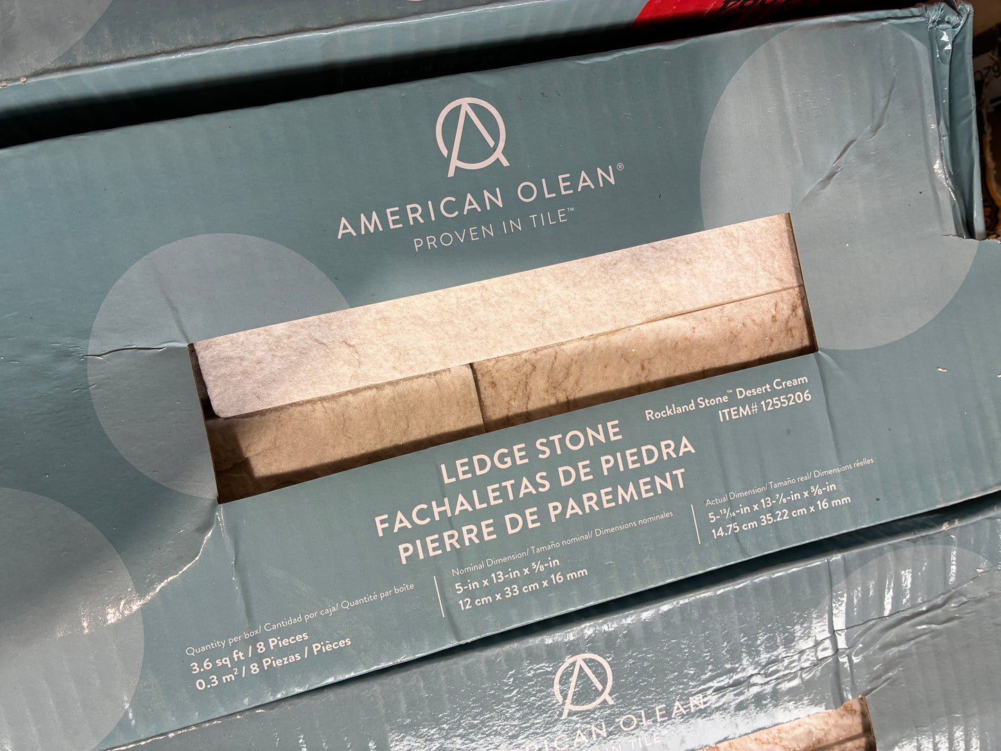 American Olean Rockland Stone Desert Cream Ledge Stone Tile