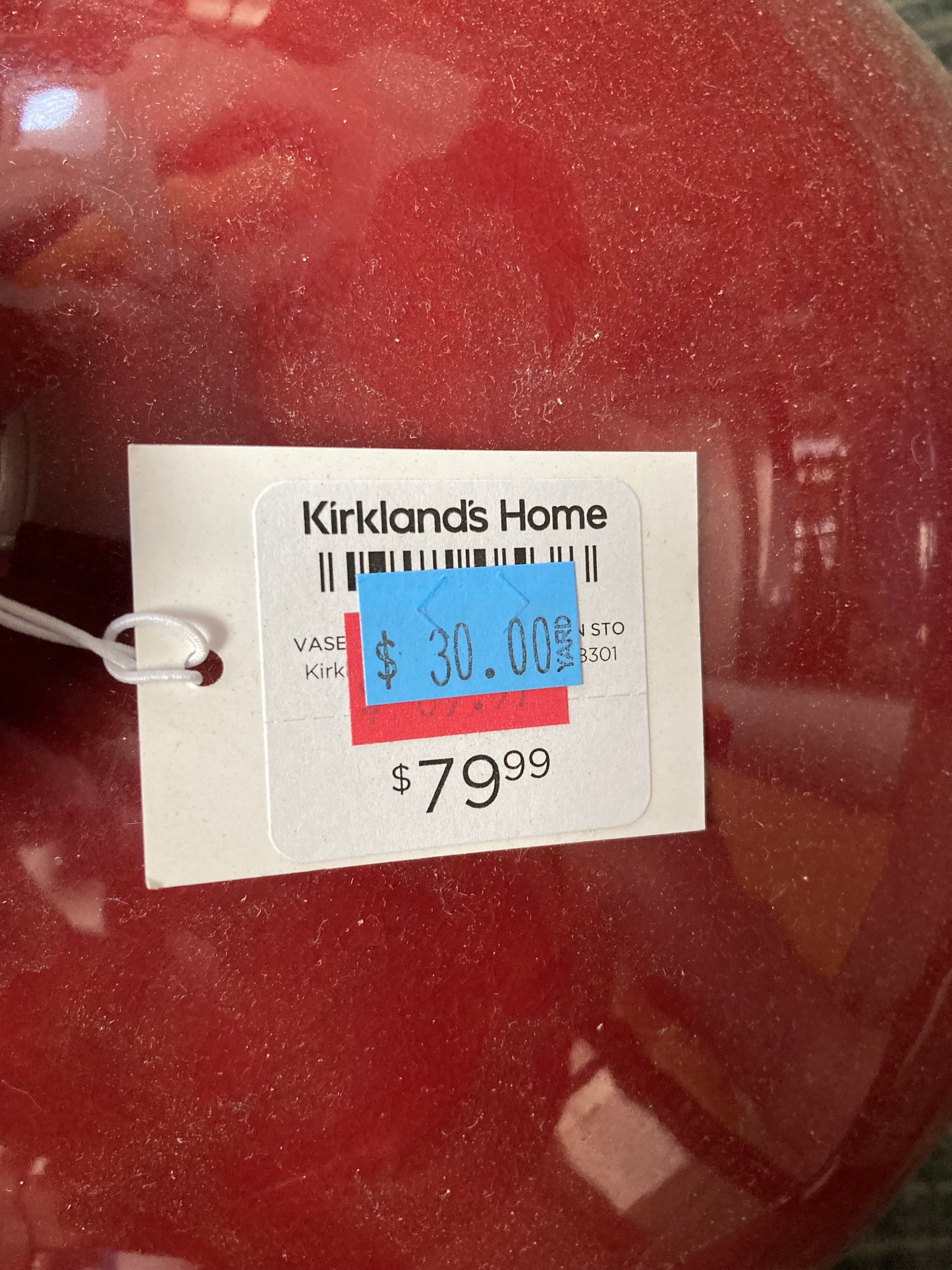 Kirkland's Home New Glossy Red Ceramic Vase