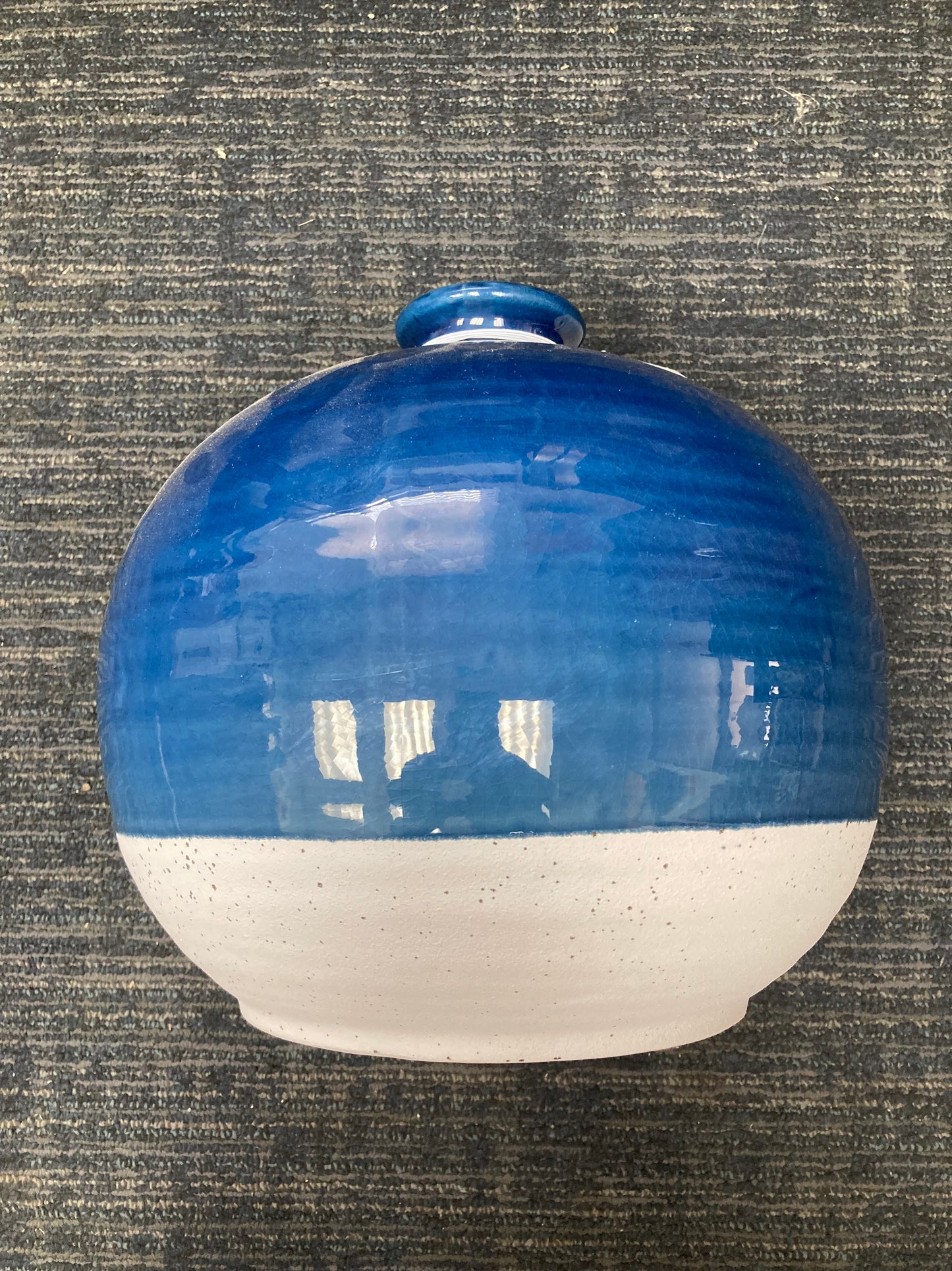 Kirkland's Home New Glossy Blue Ceramic Vase