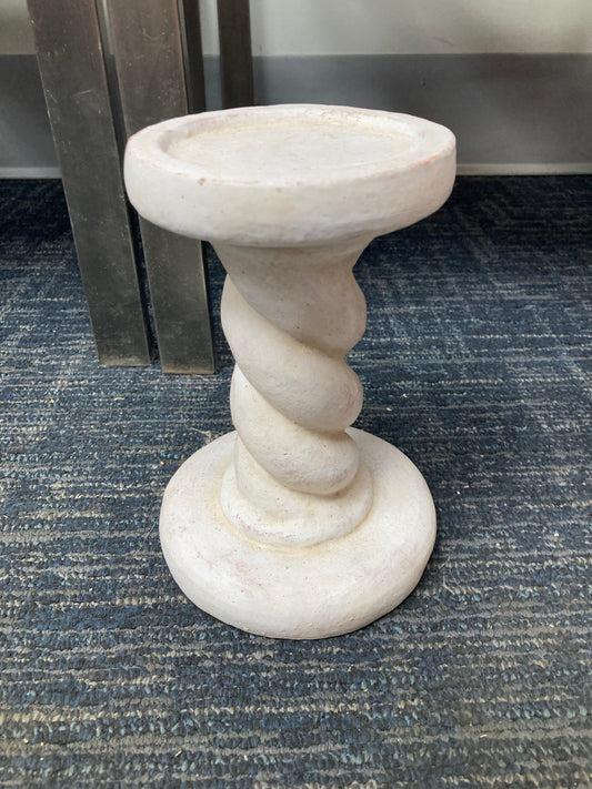 Arhaus Twist Pillar Candle Holders, 8” Tall
