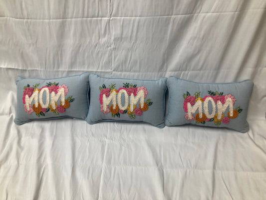Kirkland's Home “MOM” Decorative Pillows – Embroidered Floral Design