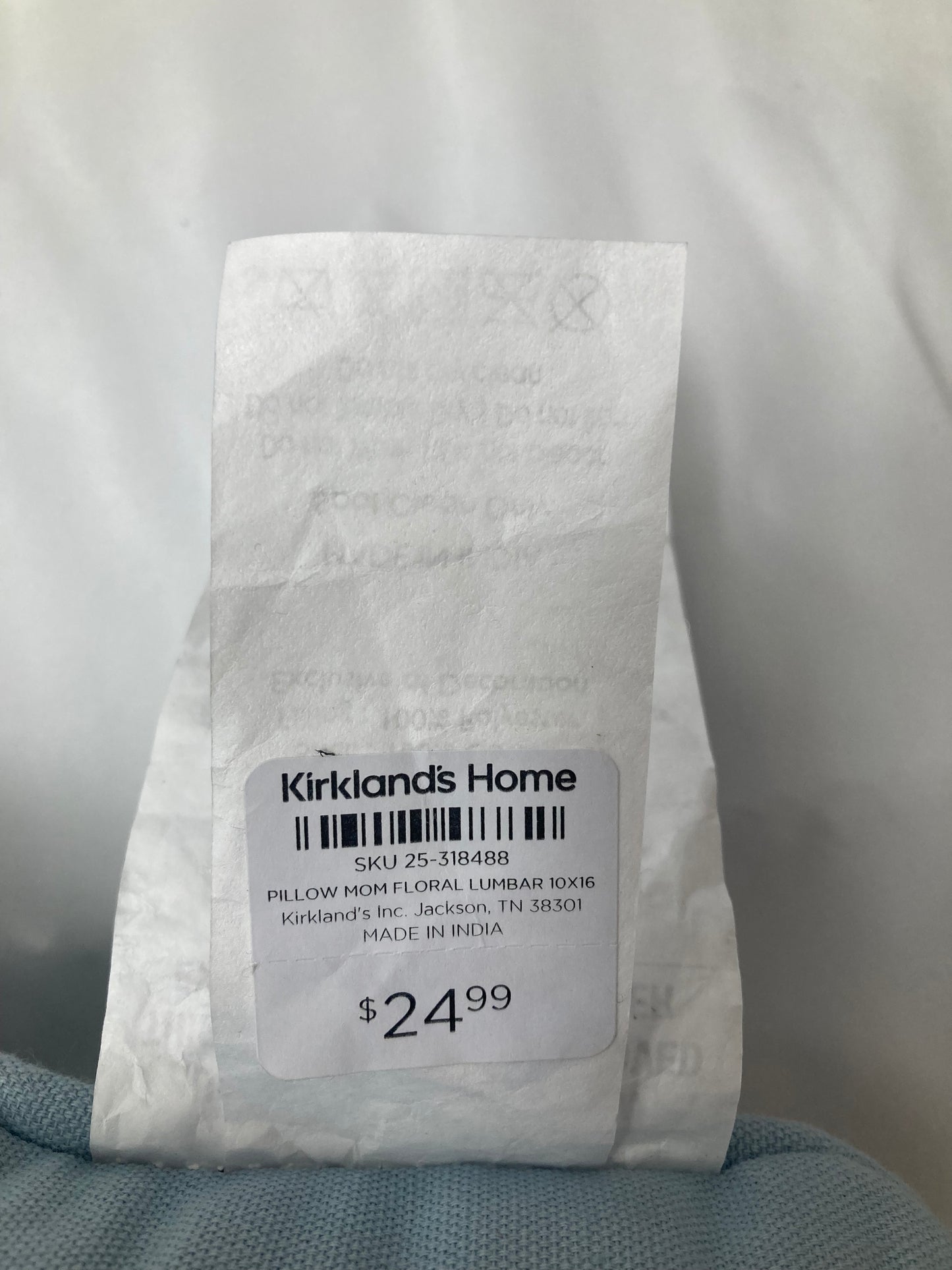Kirkland's Home “MOM” Decorative Pillows – Embroidered Floral Design