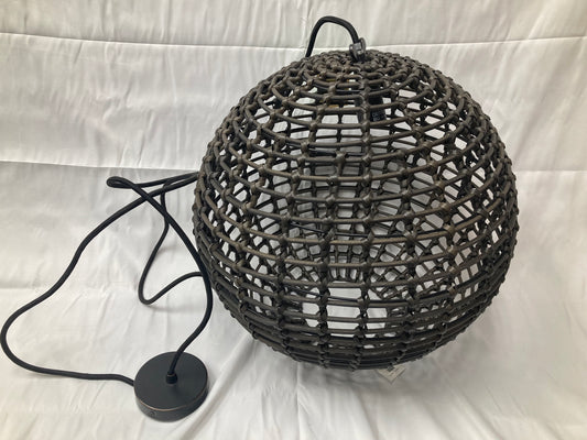 Arhaus Coronado Outdoor Pendant Light – Woven Globe Design