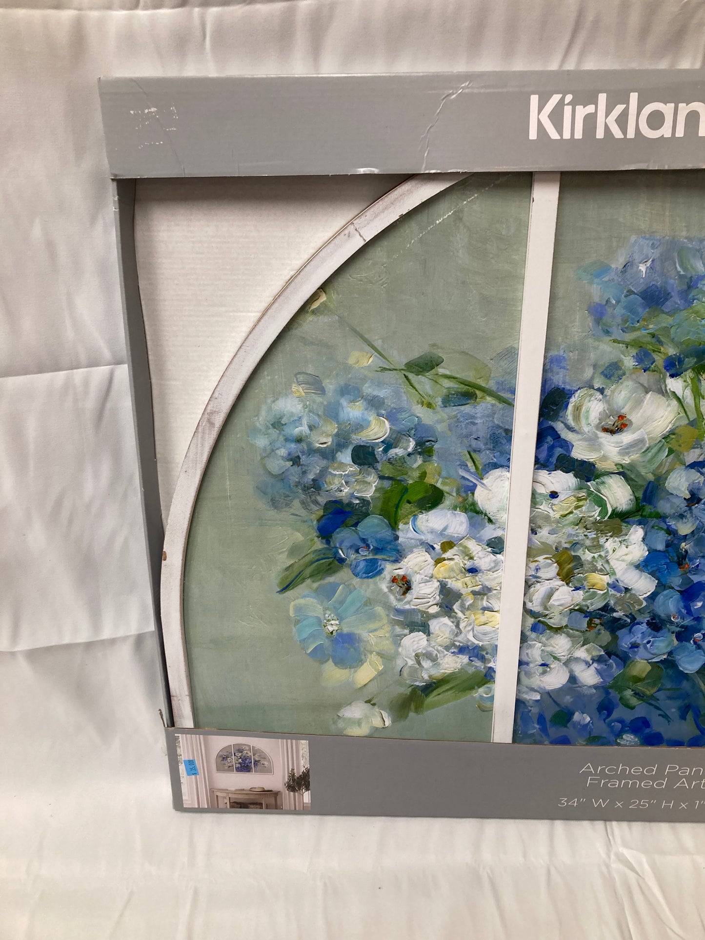Kirkland’s Home Arched Panel “Heavenly Hydrangea” Wall Art