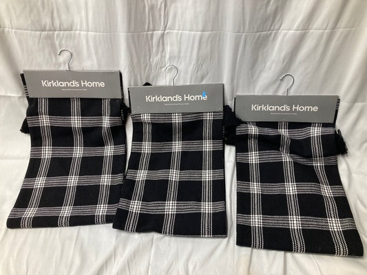 Kirkland’s Home Black & White Plaid Table Runners