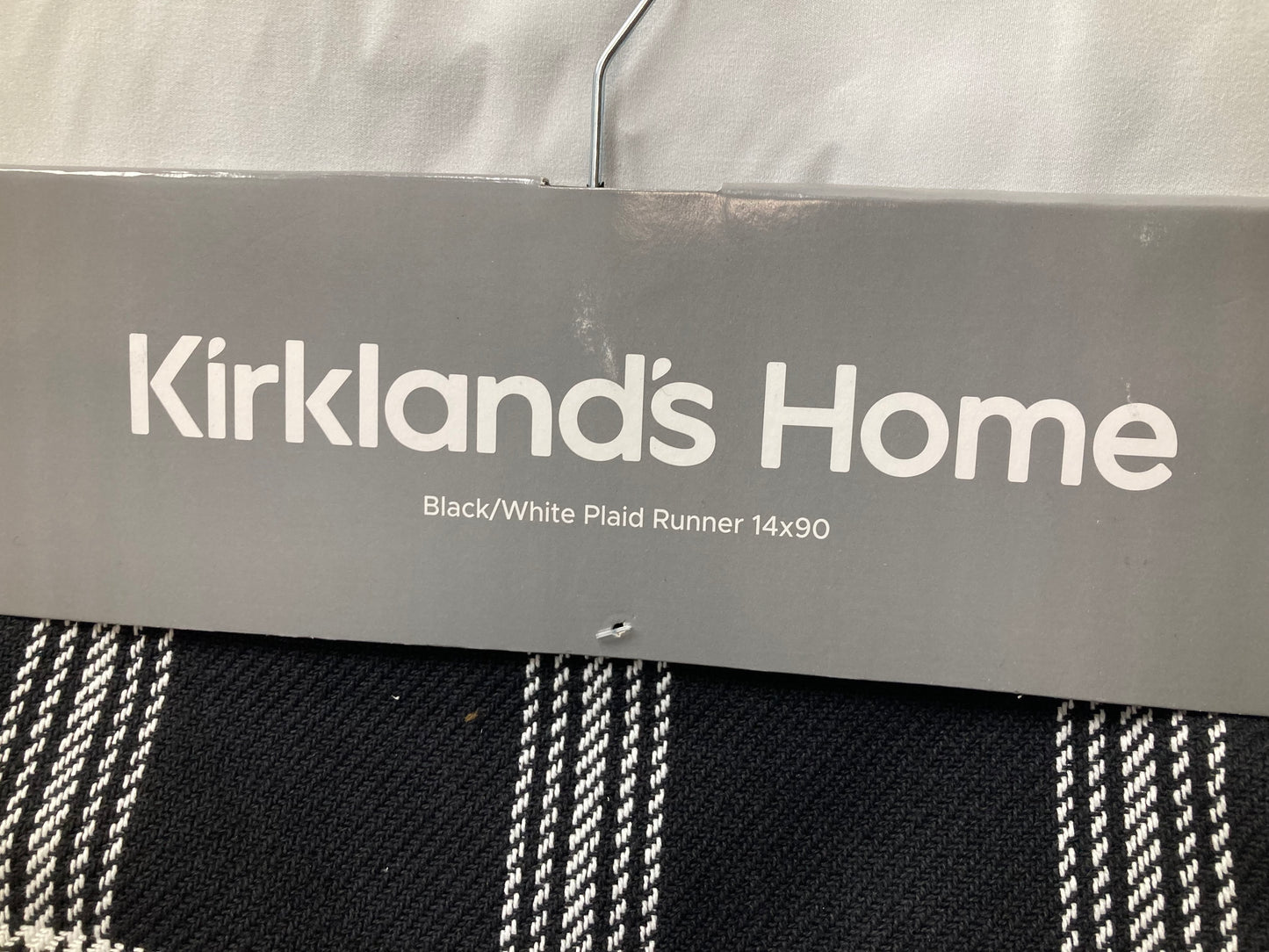 Kirkland’s Home Black & White Plaid Table Runners