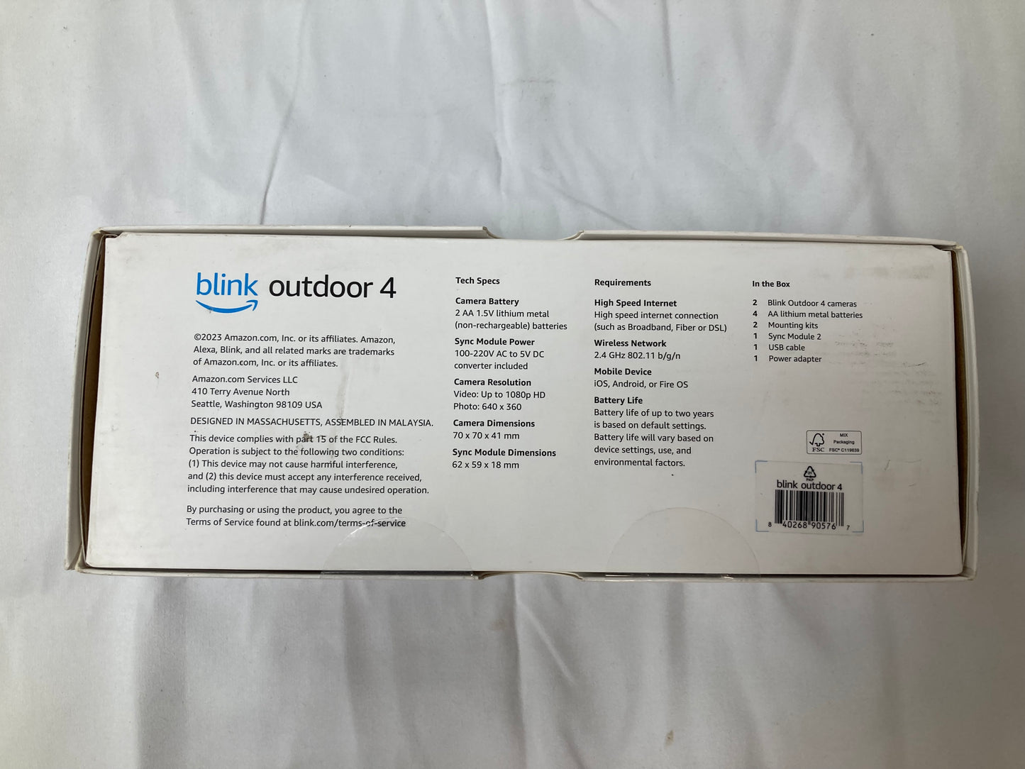Blink Outdoor 4 Two Piece Camera Set