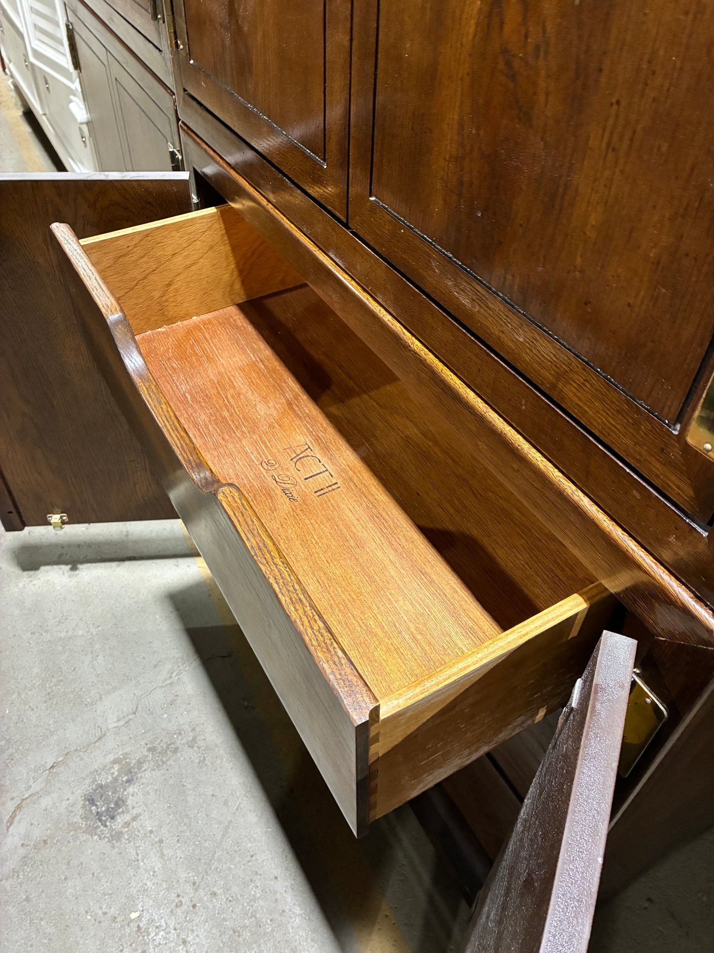 Act II Dark Wood Storage Cabinet Armoire