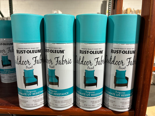 Rust Oleum Outdoor Fabric Spray Paint Turquoise (12 oz Cans)