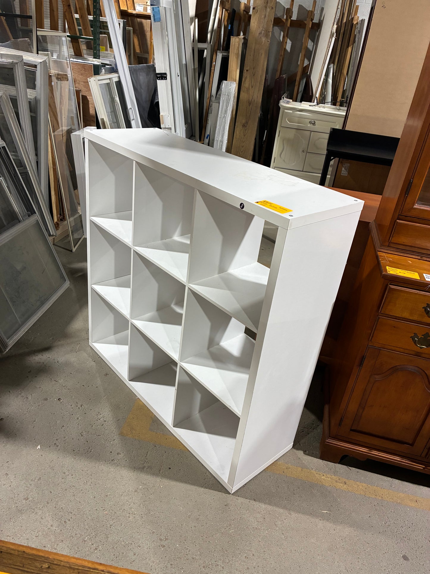 White 9-Cube Storage Organizer Shelf