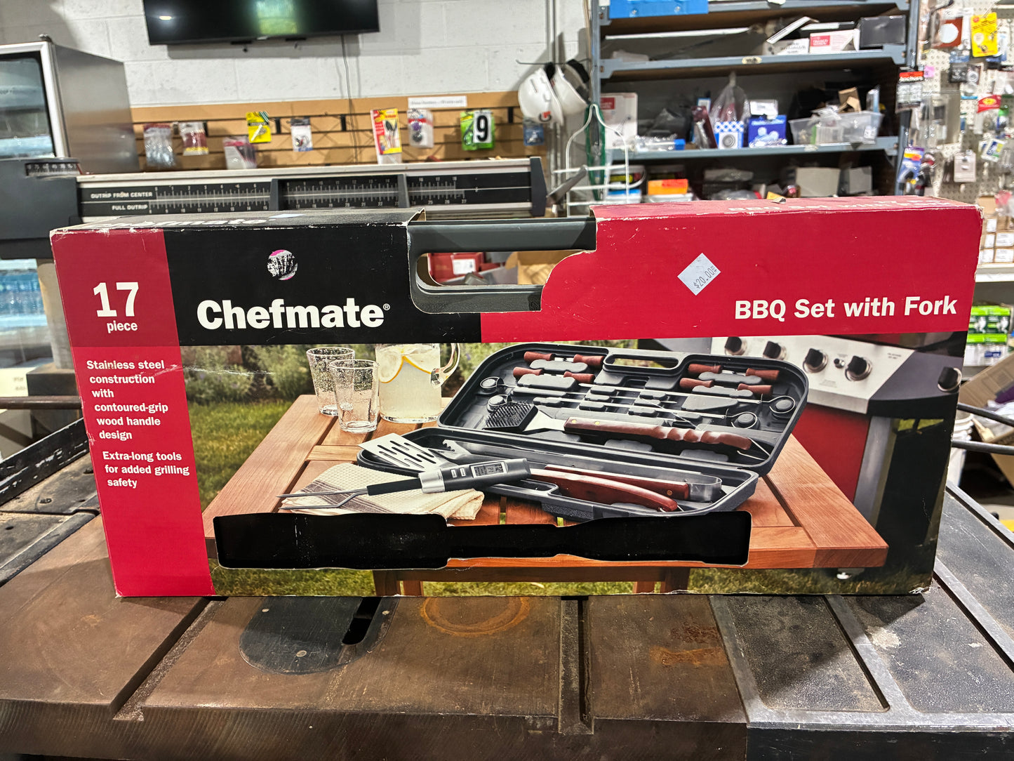 Chefmate 17-Piece BBQ Grill Tool Set