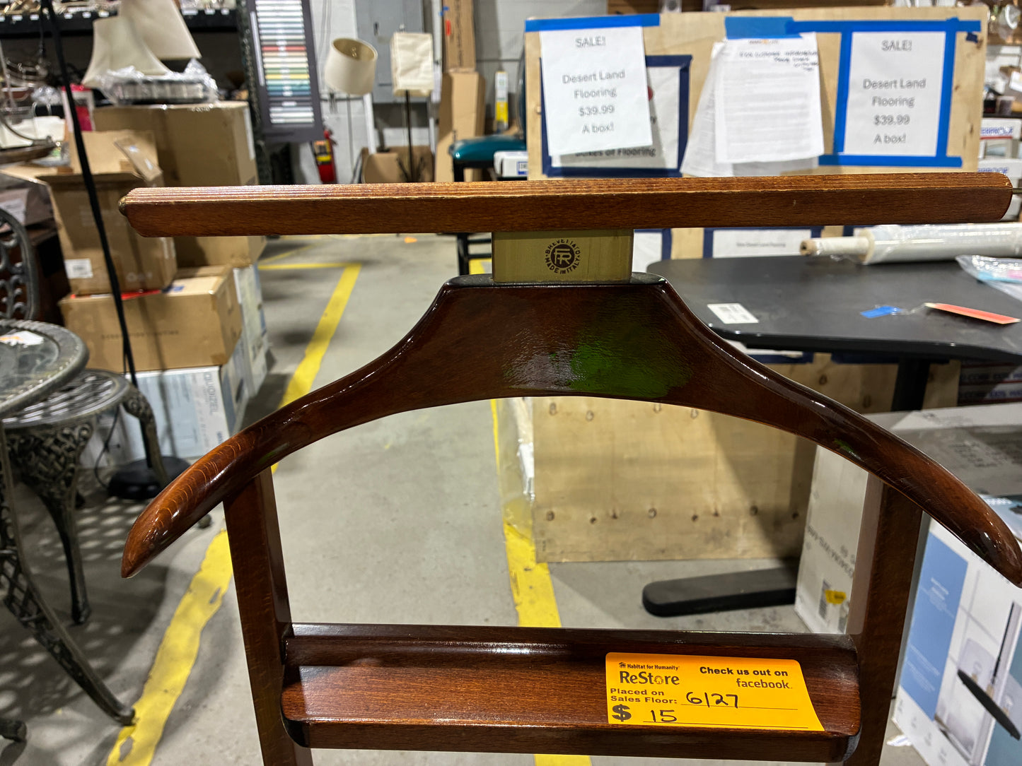 Italian Made Men's Valet Stand